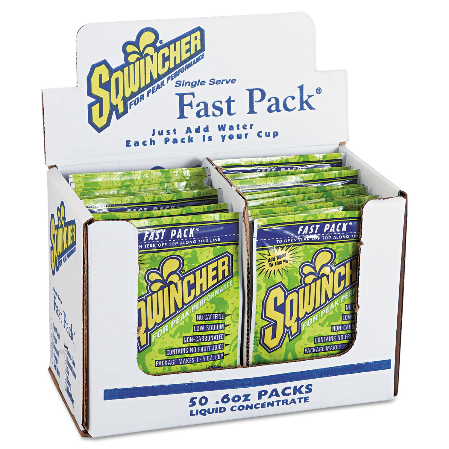 Fast Pack Drink Package, Lemon-Lime, .6oz Packet, 200/Carton