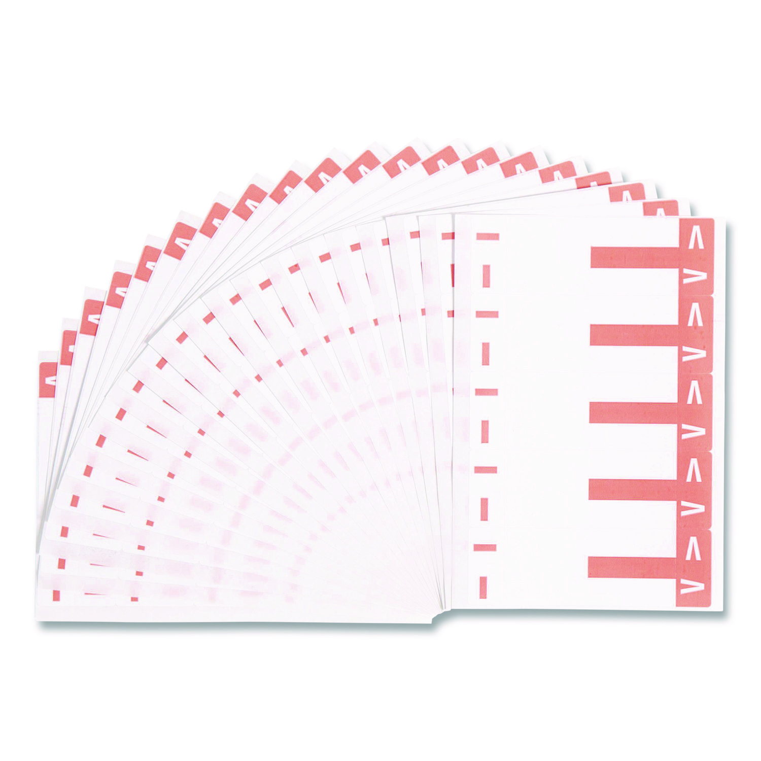 AlphaZ Color-Coded First Letter Combo Alpha Labels, I/V, 1.16 x 3.63, Pink/White, 5/Sheet, 20 Sheets/Pack
