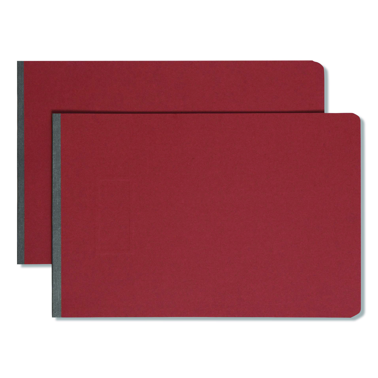 Prong Fastener Pressboard Report Cover, Two-Piece Prong Fastener, 3" Capacity, 11 x 17, Red/Red