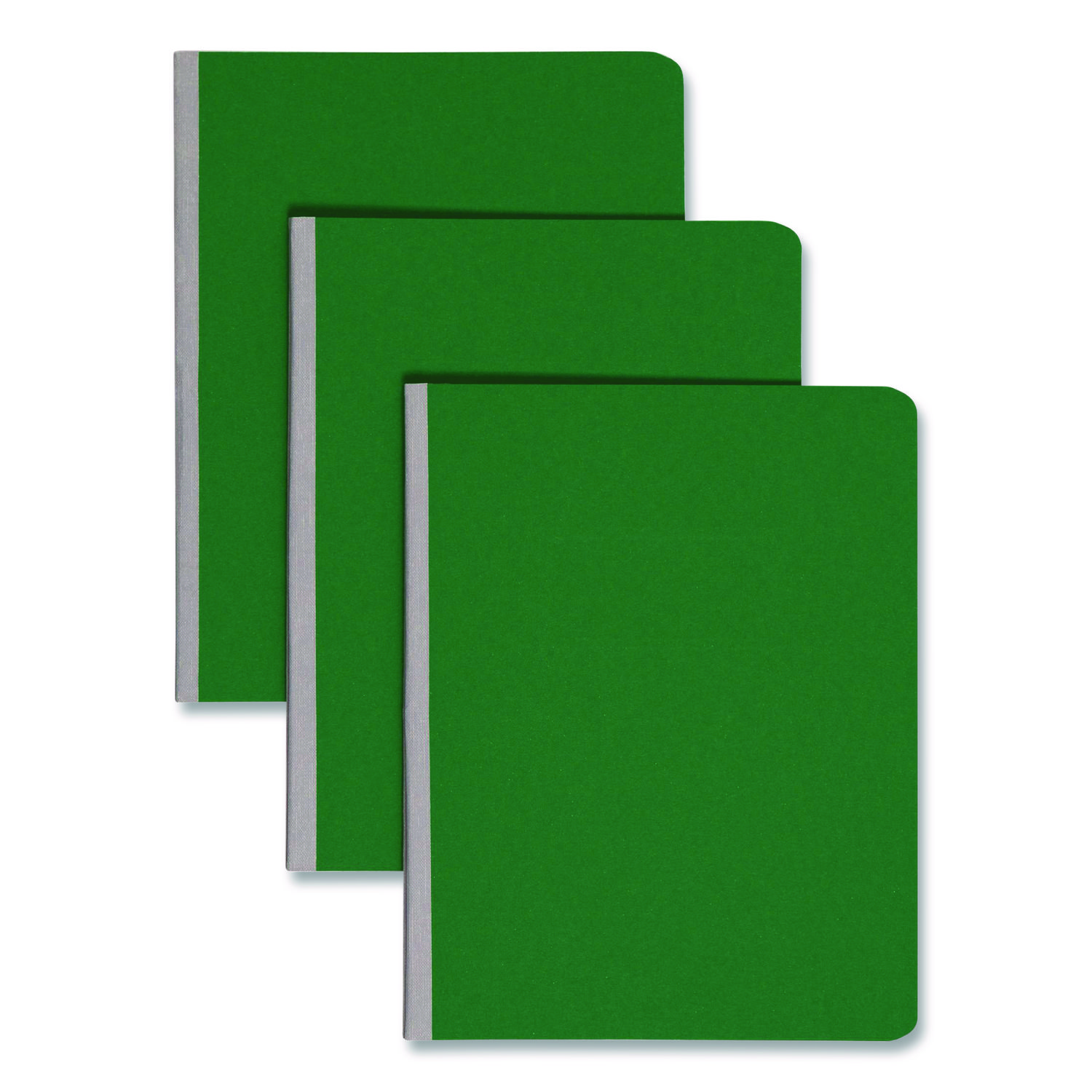 Prong Fastener Pressboard Report Cover, Two-Piece Prong Fastener, 3" Capacity, 8.5 x 11, Green/Green