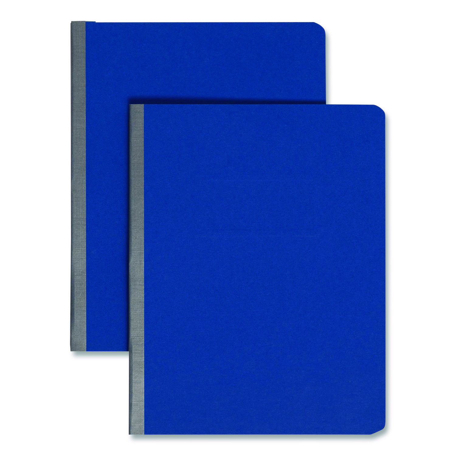 Prong Fastener Pressboard Report Cover, Two-Piece Prong Fastener, 3" Capacity, 8.5 x 11, Dark Blue/Dark Blue