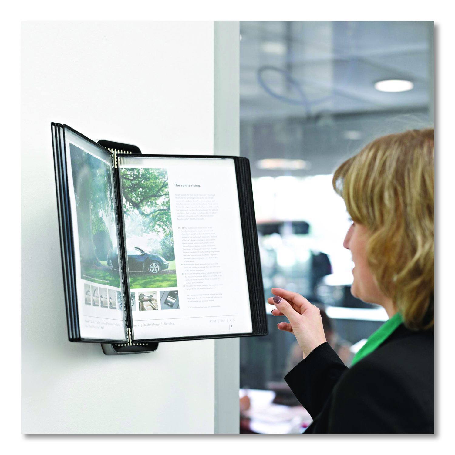 VEO Wall Reference System, 10 Panels with Black Borders, Black Base ...