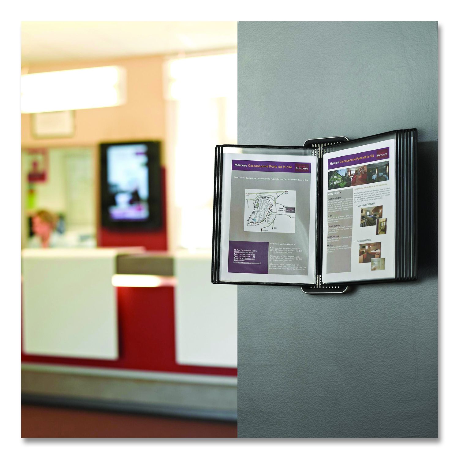 VEO Wall Reference System, 10 Panels with Black Borders, Black Base ...