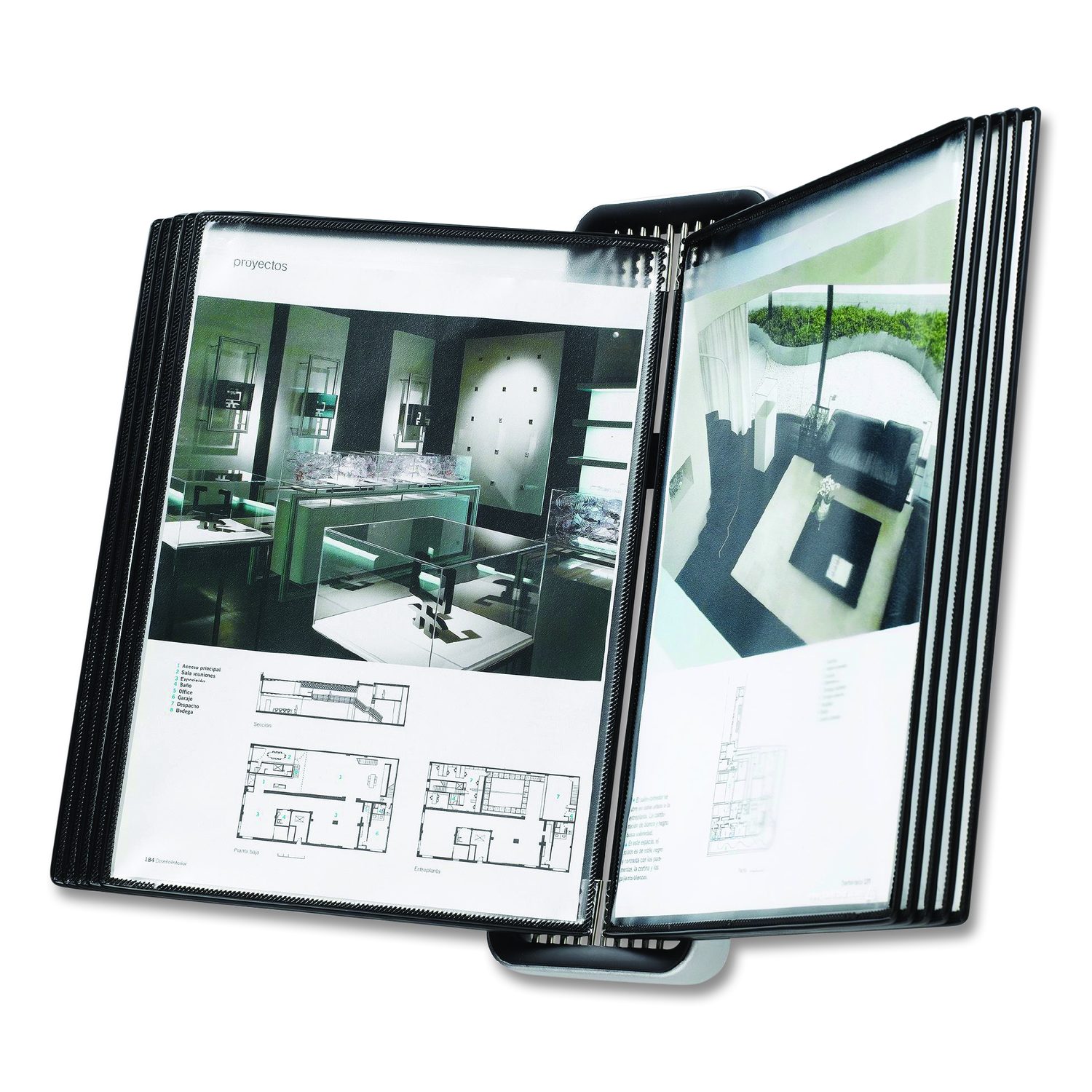 VEO Wall Reference System, 10 Panels with Black Borders, Black Base ...