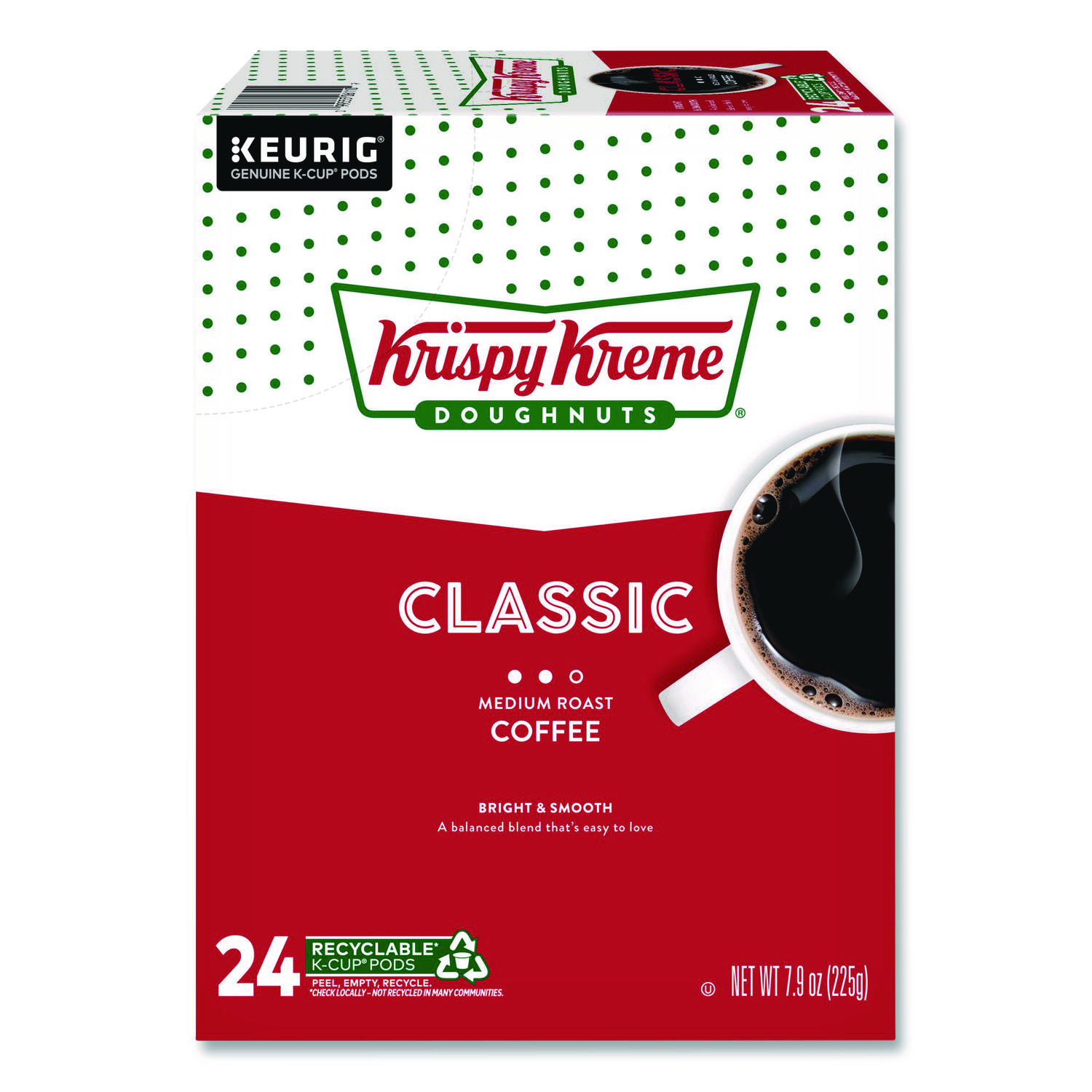 Classic Coffee K-Cups, Medium Roast, 24/Box