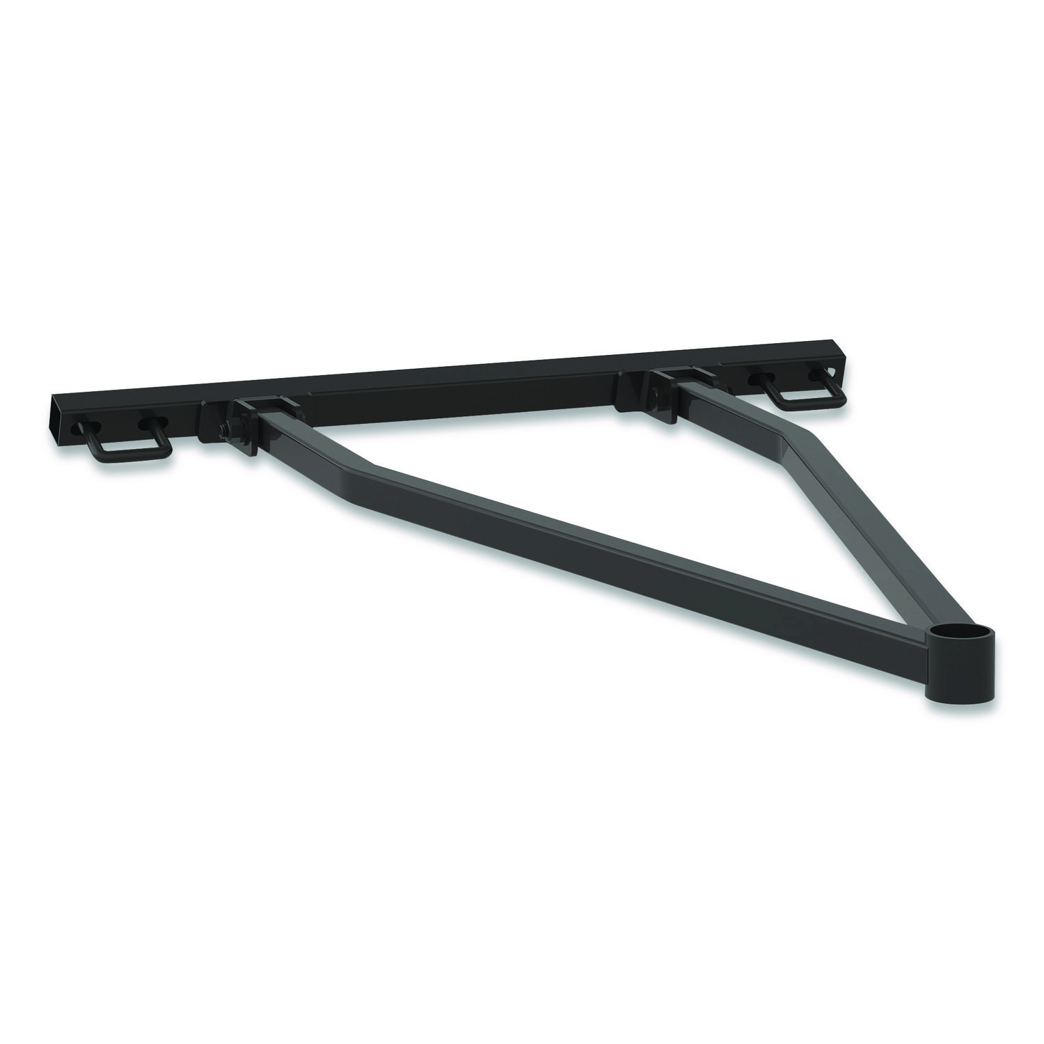 Tilt Tow Rack for Suncast Commercial 2 cu yd Tilt Trucks, Steel, Black