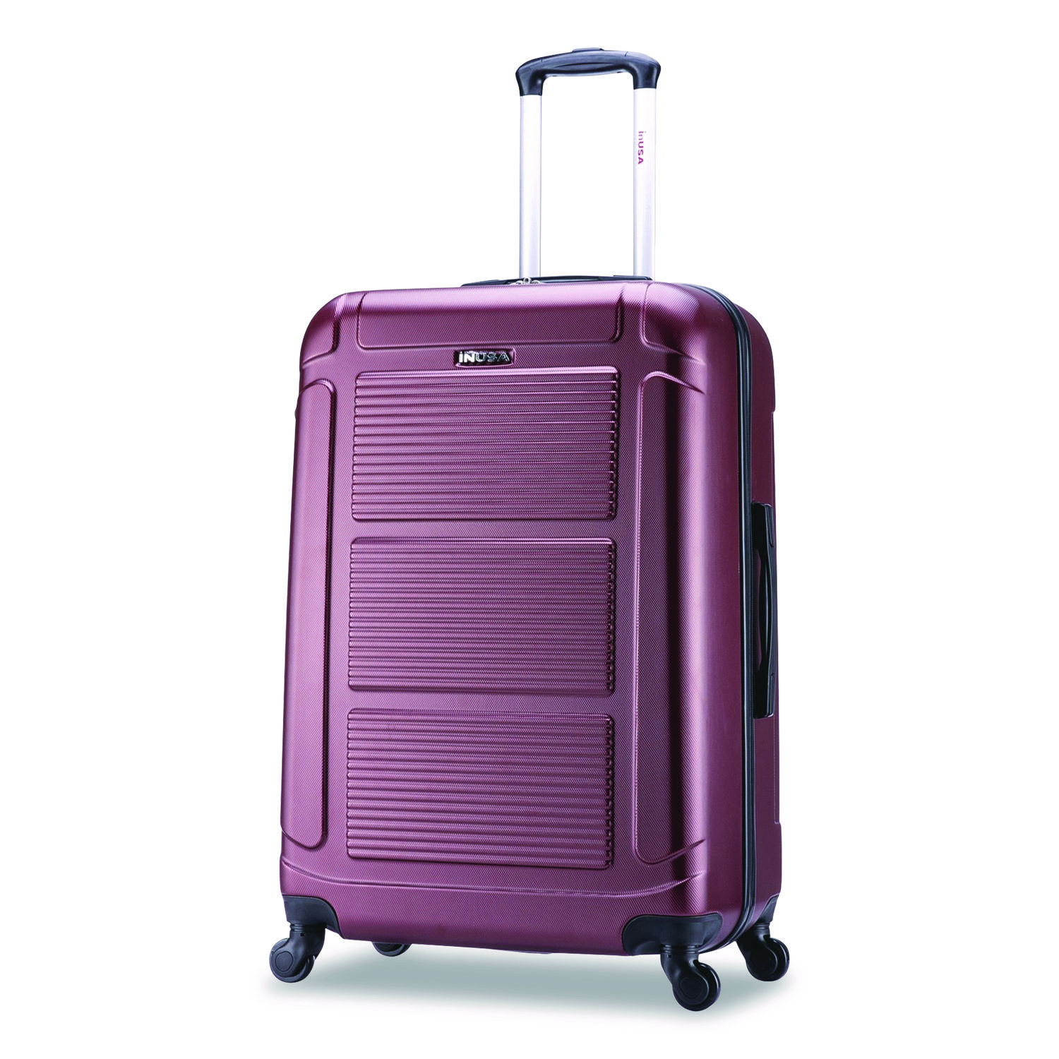 Pilot Hard Side Carry-On Suitcase, Four-Wheeled Spinner, 16.34 x 10.24 x 25.39, Wine