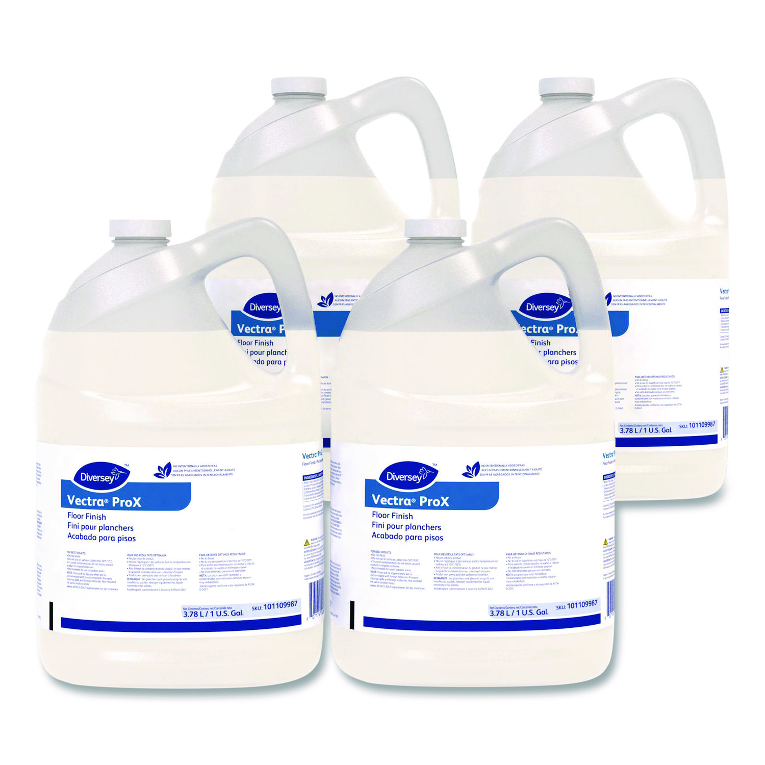 ProX Floor Finish, 1 gal Bottle, 4/Carton