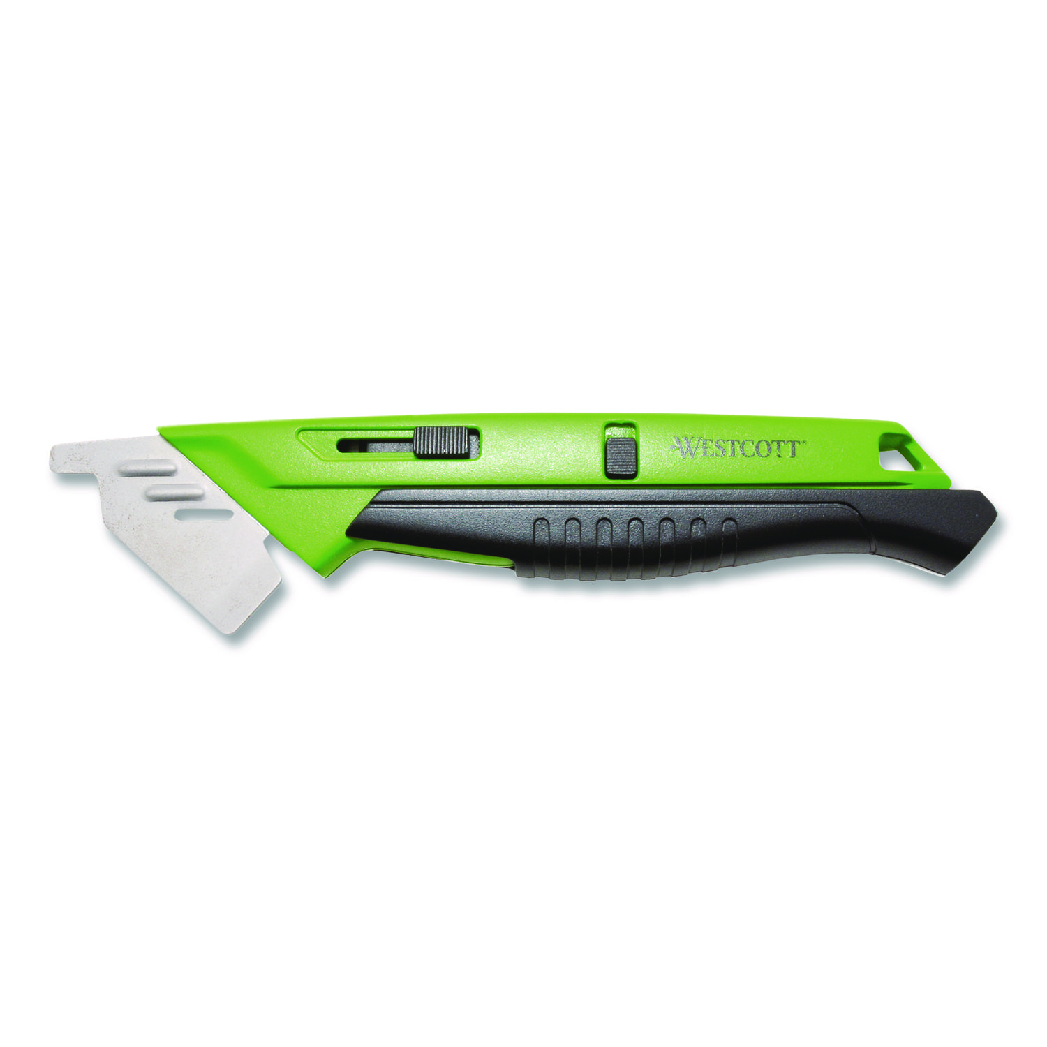 Dual-Sided Ceramic Box Opener, ABS Plastic Handle, Green