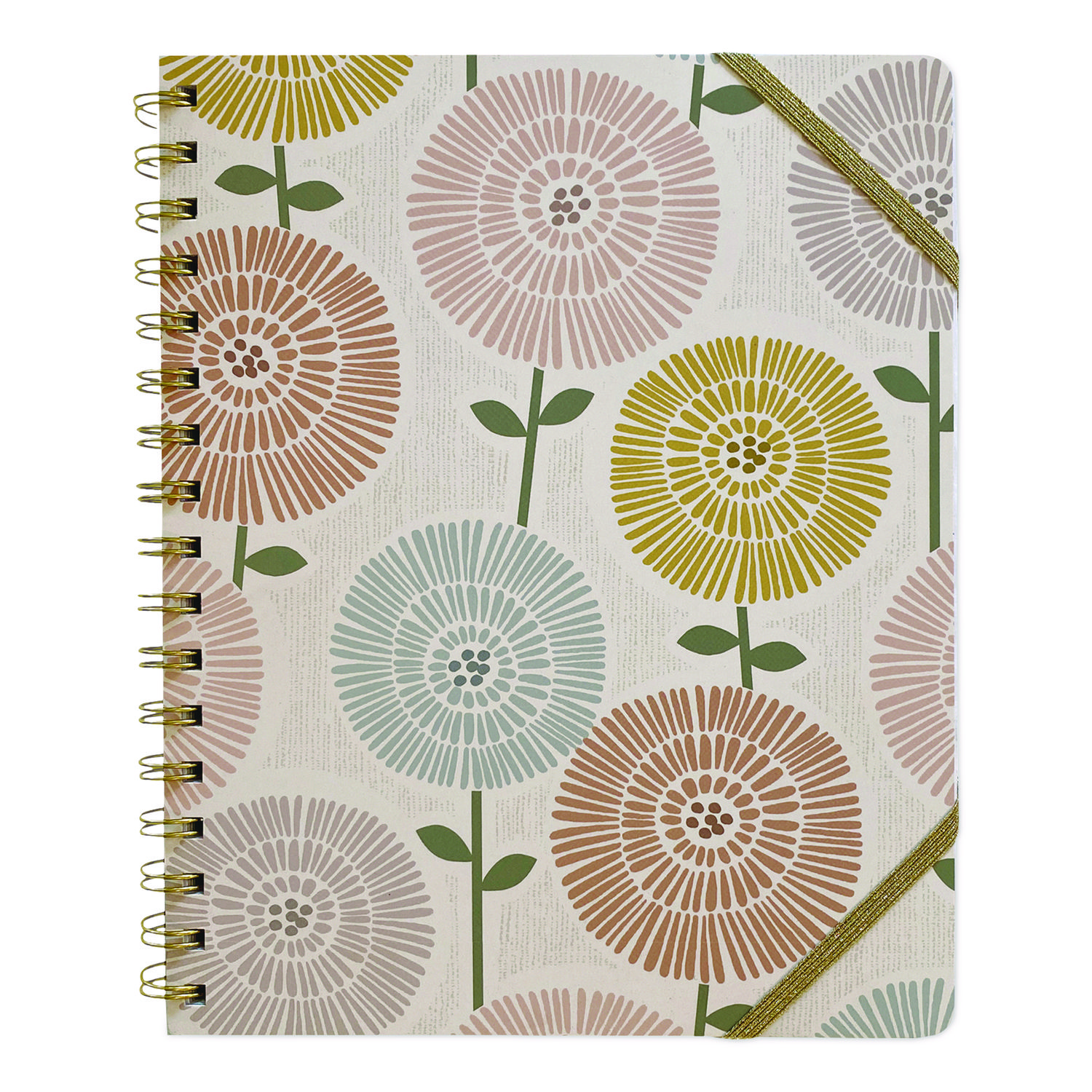 Down to Earth Ideal Notebook, 3 Sections, Medium/College Rule, Randomly Assorted Cover Colors/Designs, (100) 8.75 x 7 Sheets