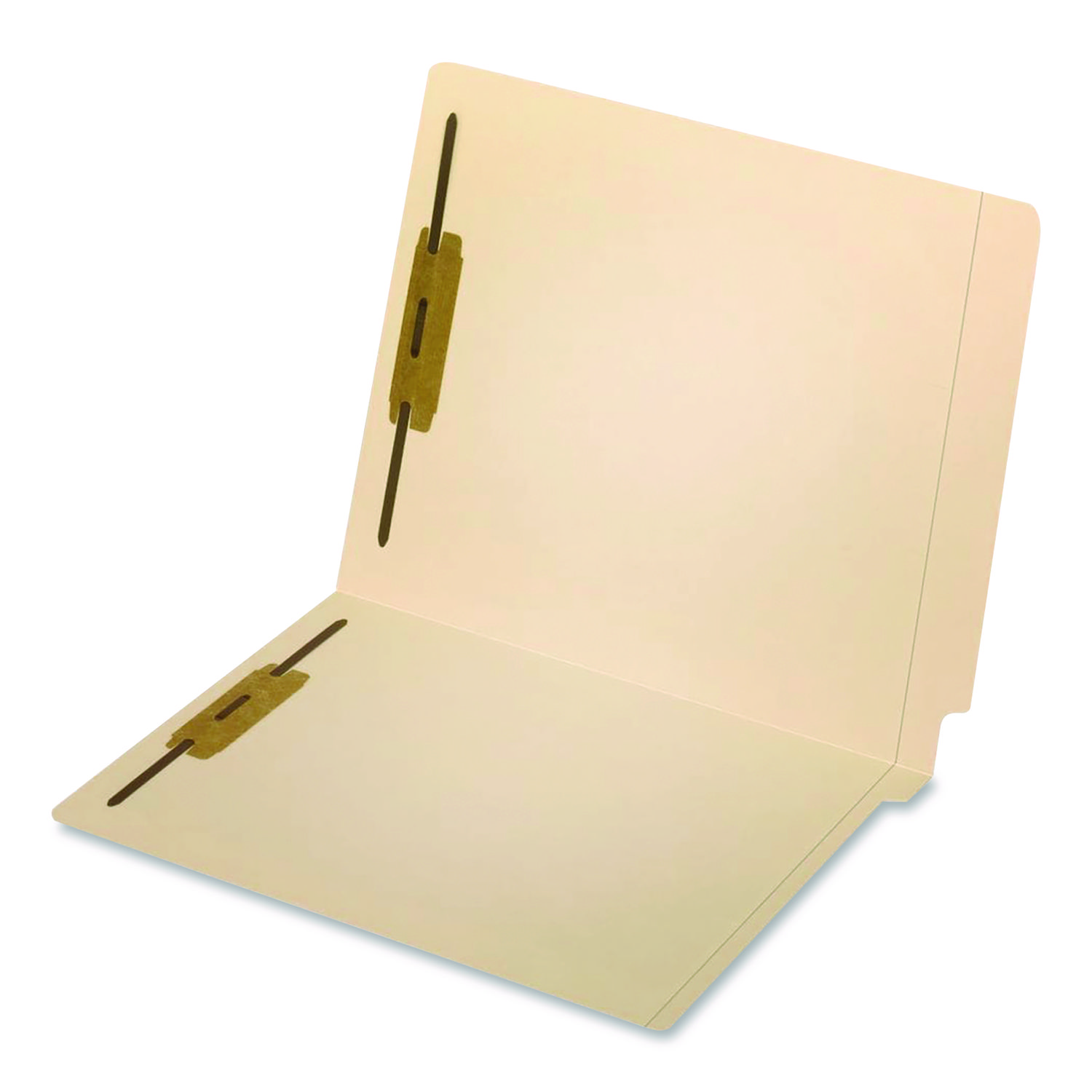 Manila End Tab Expanding Fastener Folders, Straight Tab, Expands 0.75", 2 Fasteners, Letter Size, Manila, 50/Box