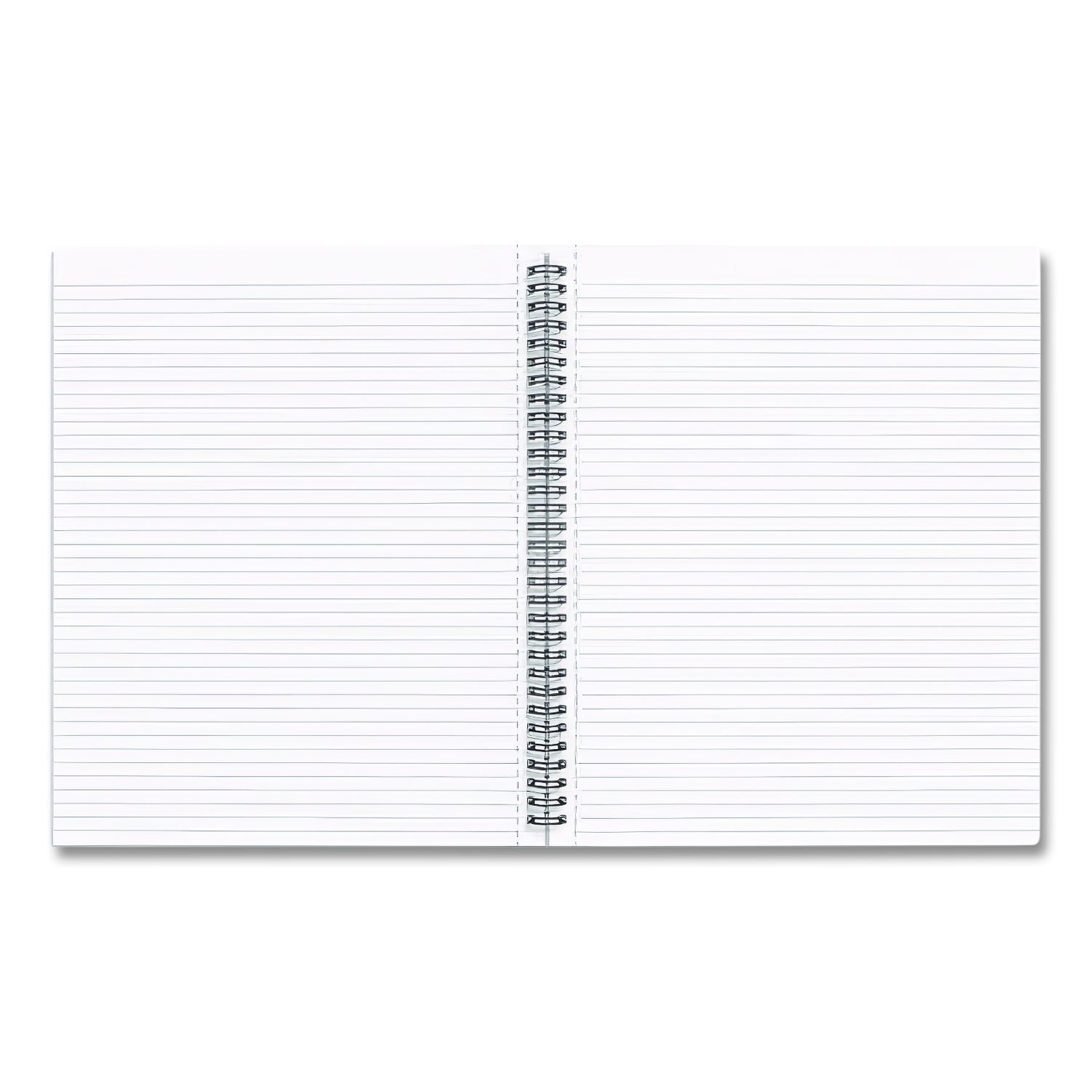 Wirebound Soft-Cover Notebook, 1-Subject, Narrow Rule, Black Cover, (80 ...