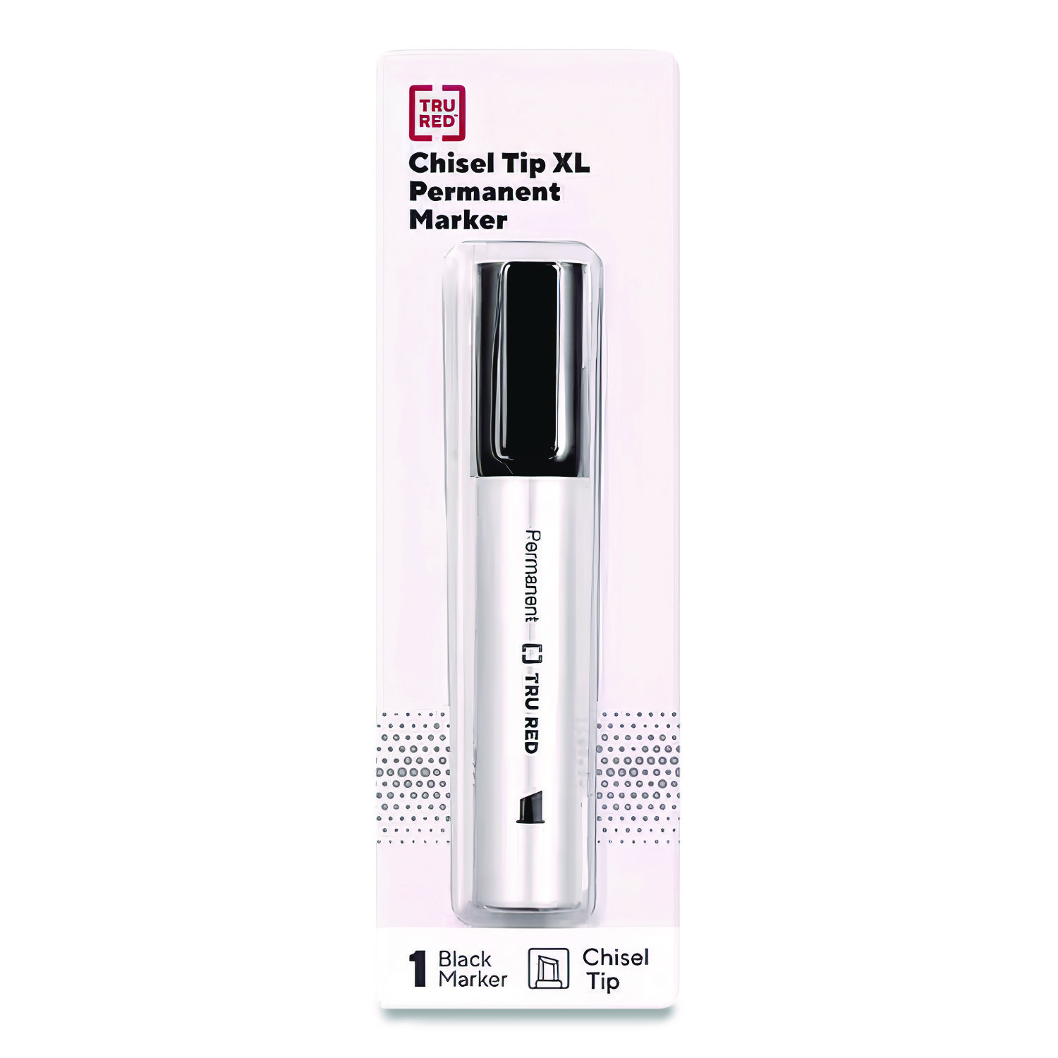 XL Permanent Marker, Extra-Broad Chisel Tip, Black