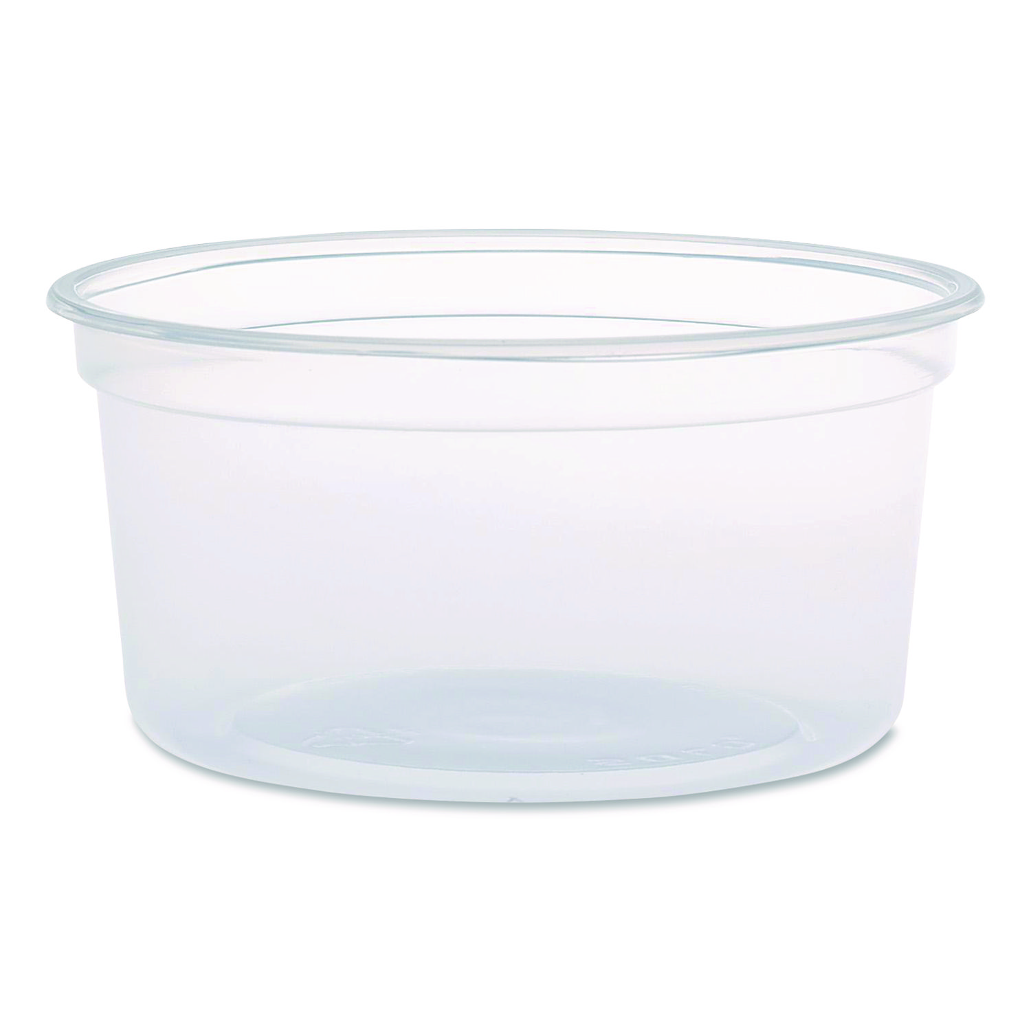 MicroGourmet Food Containers, 12 oz, 4.68" Diameter x 2.25"h, Clear, Plastic, 500/Carton