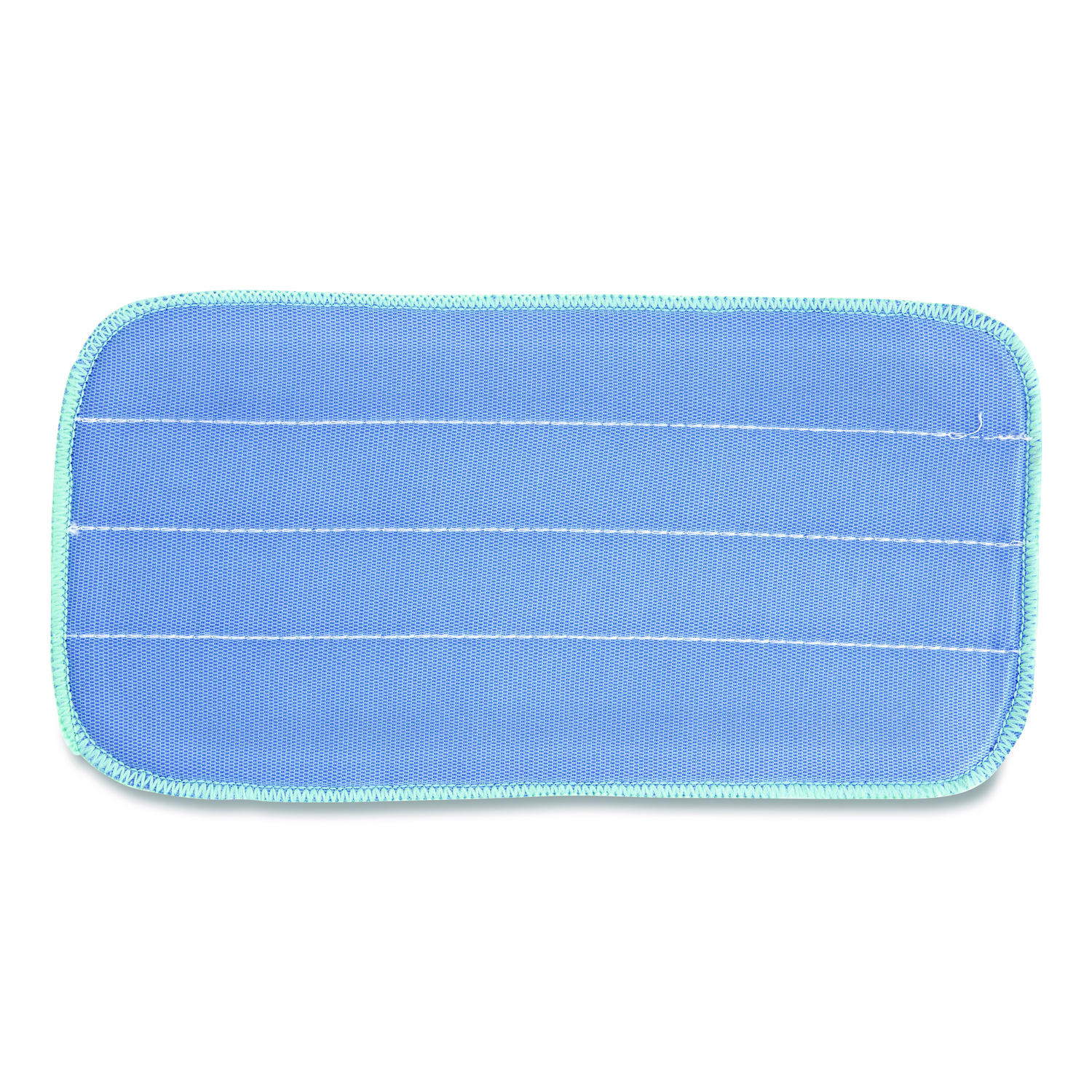 Microworks Flat Microfiber Specialty Pad, 11 x 5, Blue, Dozen