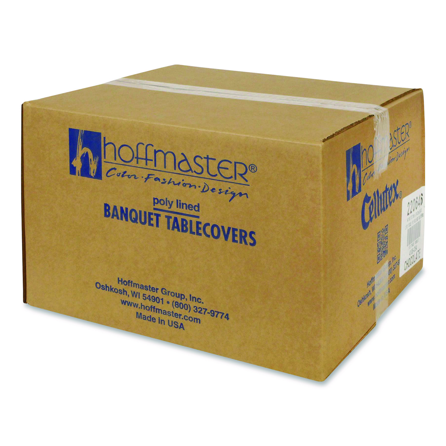 Cellutex Table Covers, Poly/Tissue, 54" x 108", Chocolate Brown, 25/Carton