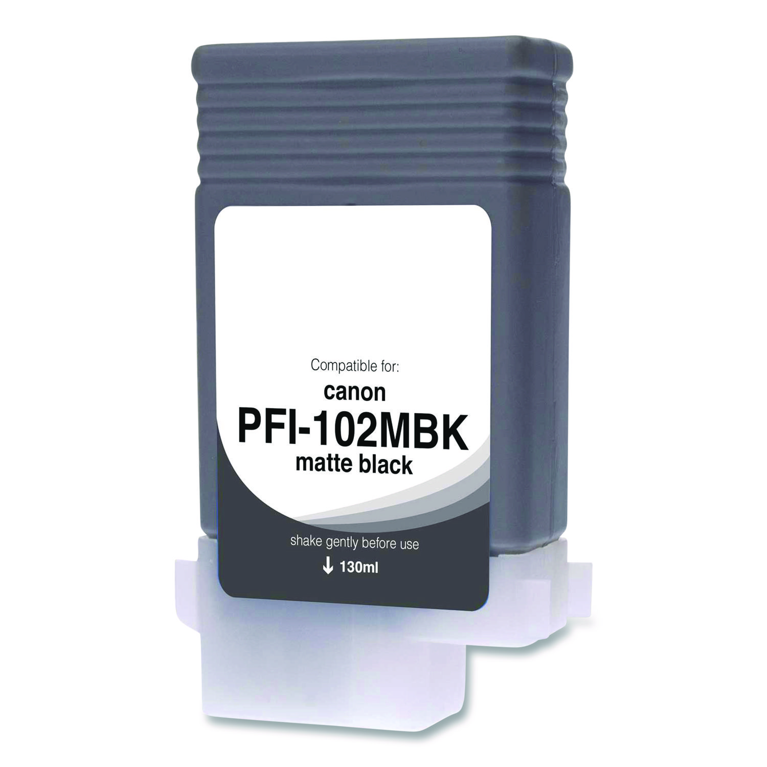 Compatible Matte Black Ink, Replacement for PFI-102 (0894B001), 130 mL