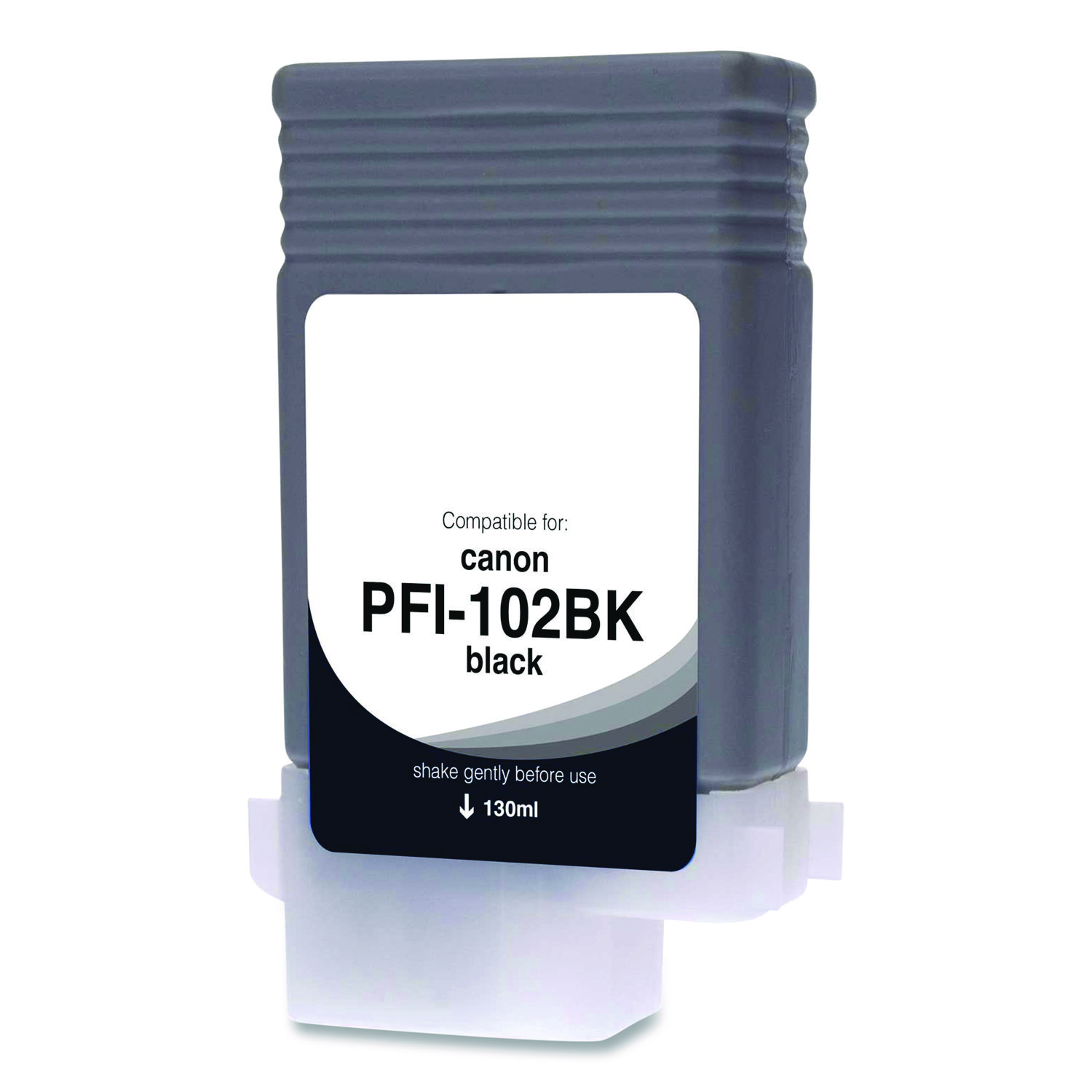 Compatible Photo Black Ink, Replacement for PFI-102 (0895B001AA), 130 mL