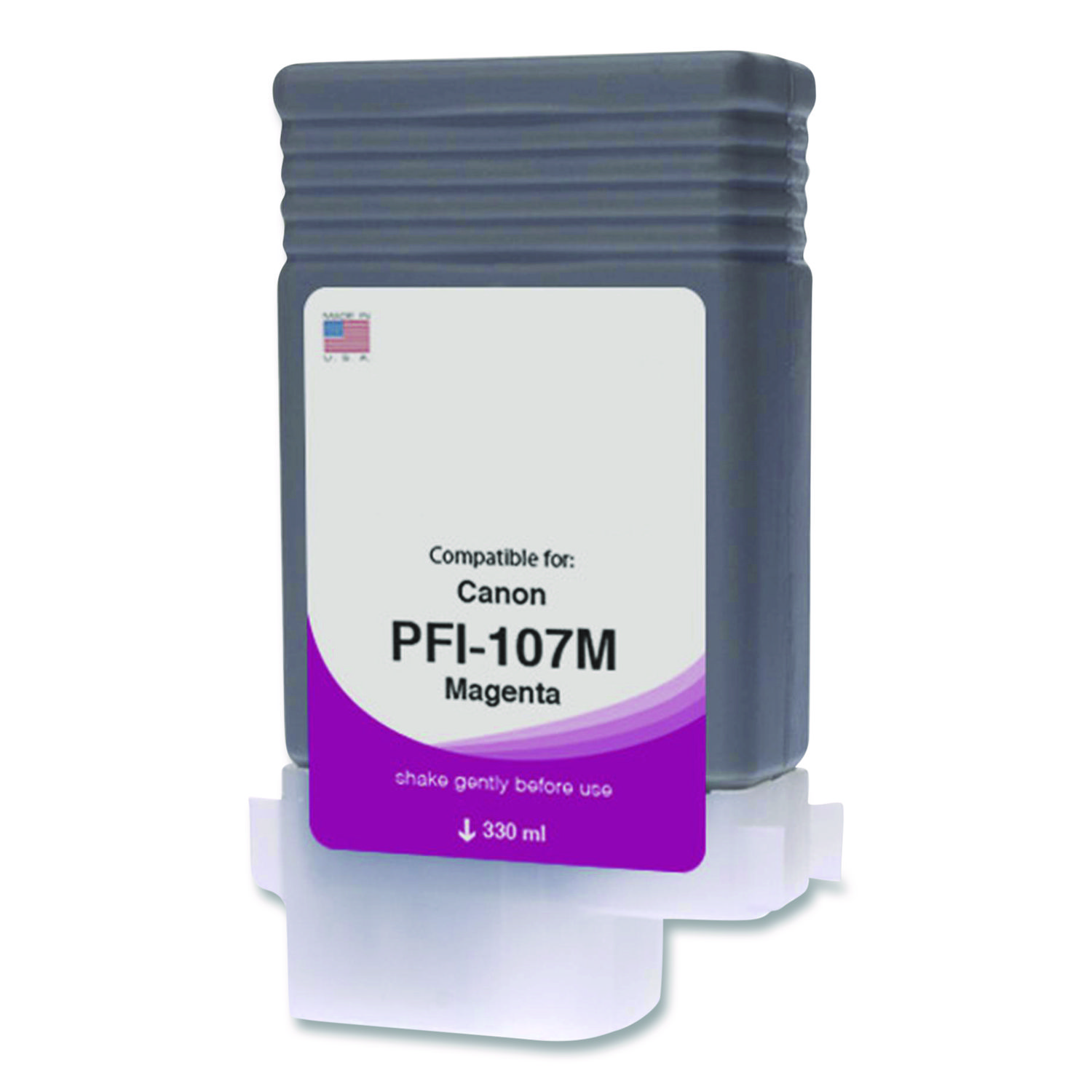 Compatible Magenta Ink, Replacement for PFI-107 (6707B001AA), 130 mL
