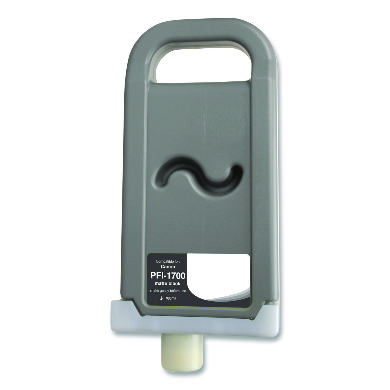 Compatible Matte Black Ink, Replacement for PFI-1700 (0774C001AA), 700 mL