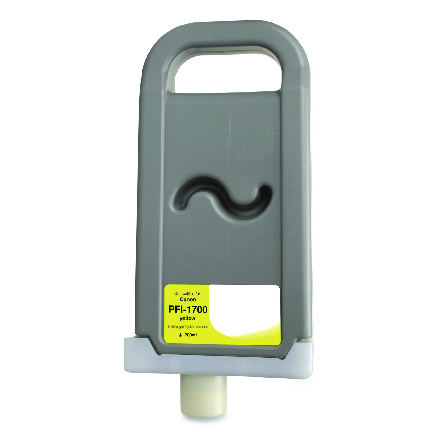 Compatible Yellow Ink, Replacement for PFI-1700 (0778C001AA), 700 mL