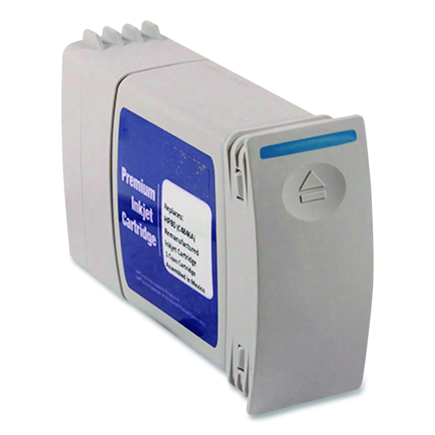 Remanufactured Cyan High-Yield Ink, Replacement for 80 (C4846A), 350 mL