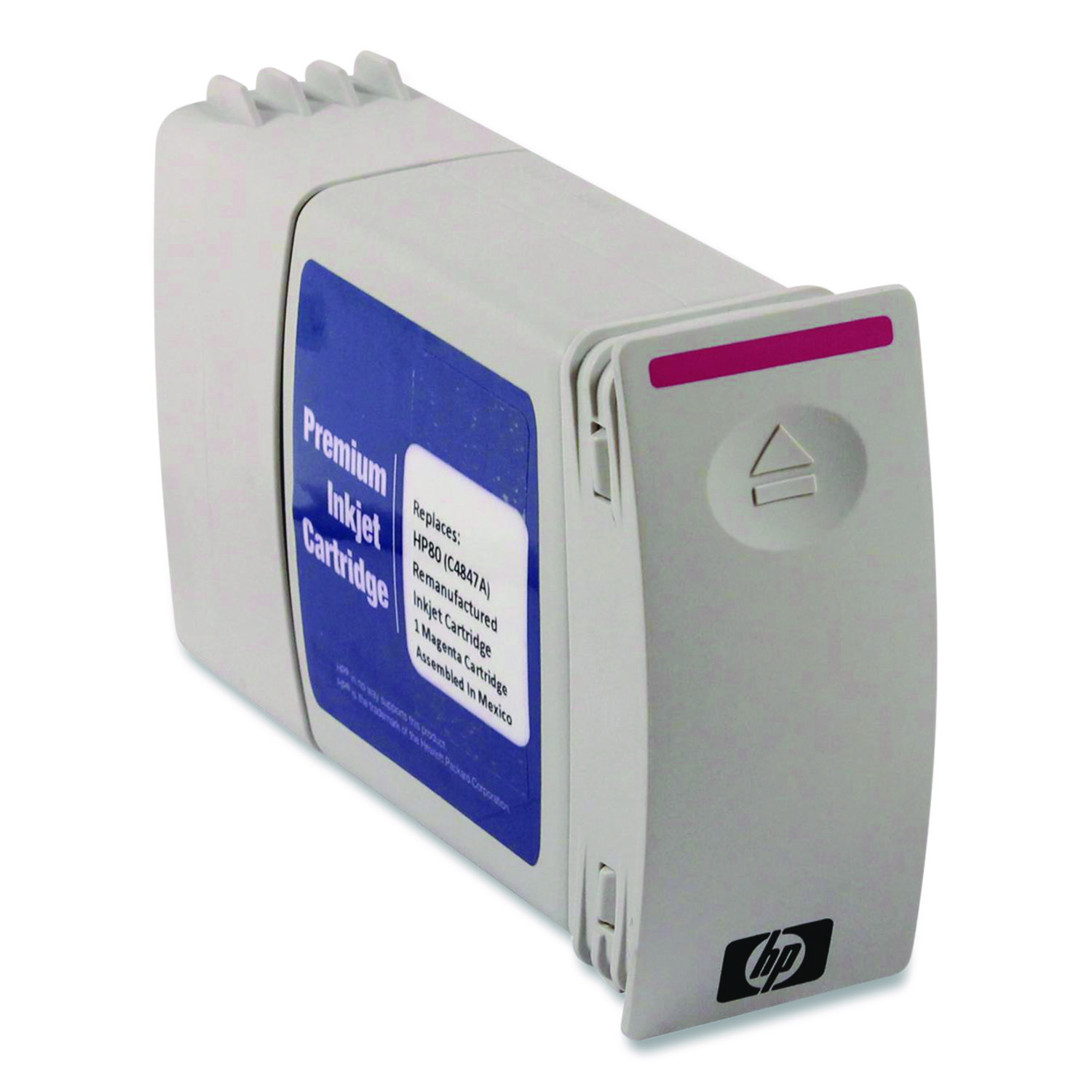 Remanufactured Magenta High-Yield Ink, Replacement for 80 (C4847A), 350 mL