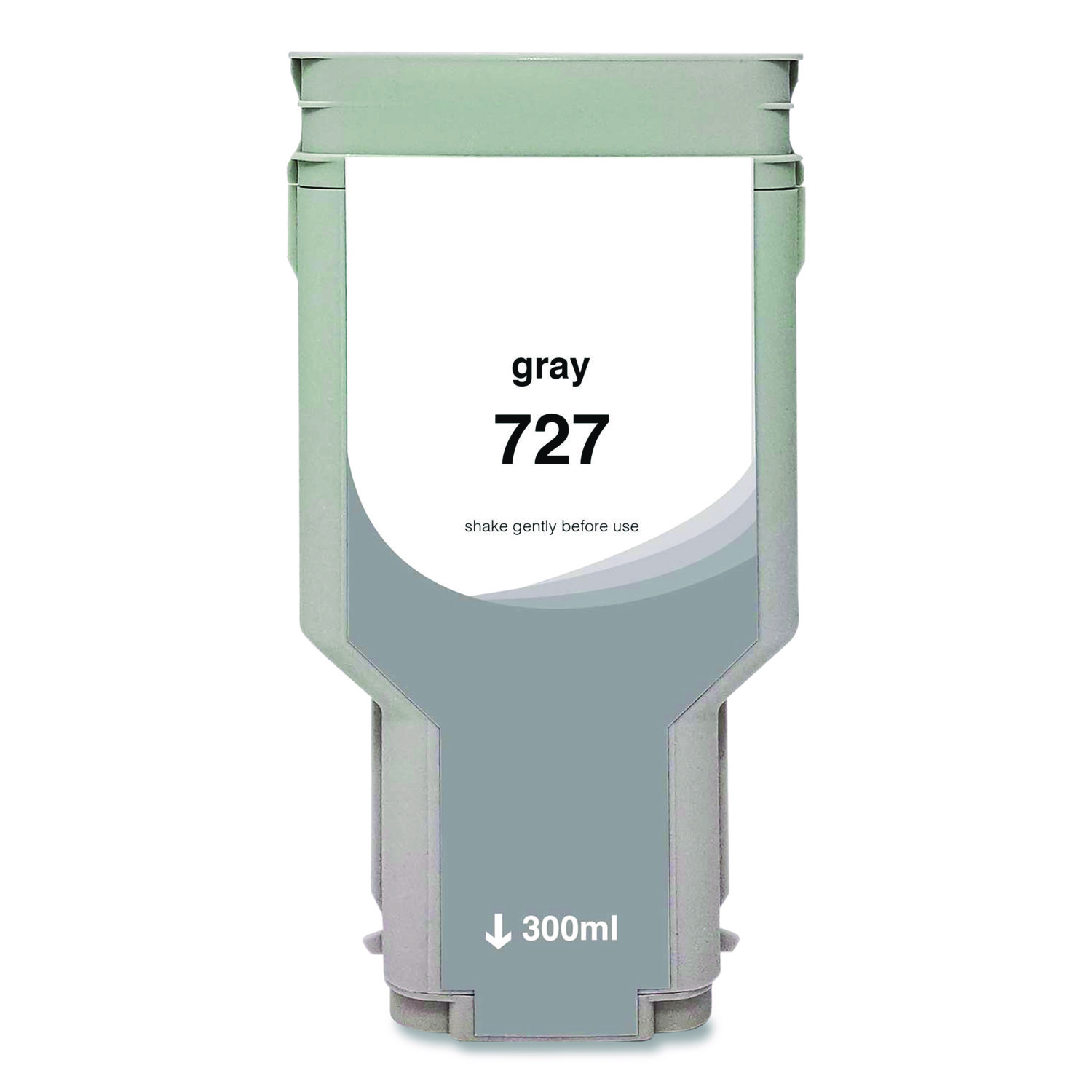 Compatible Gray High-Yield Ink, Replacement for 727XL (F9J80A), 300 mL