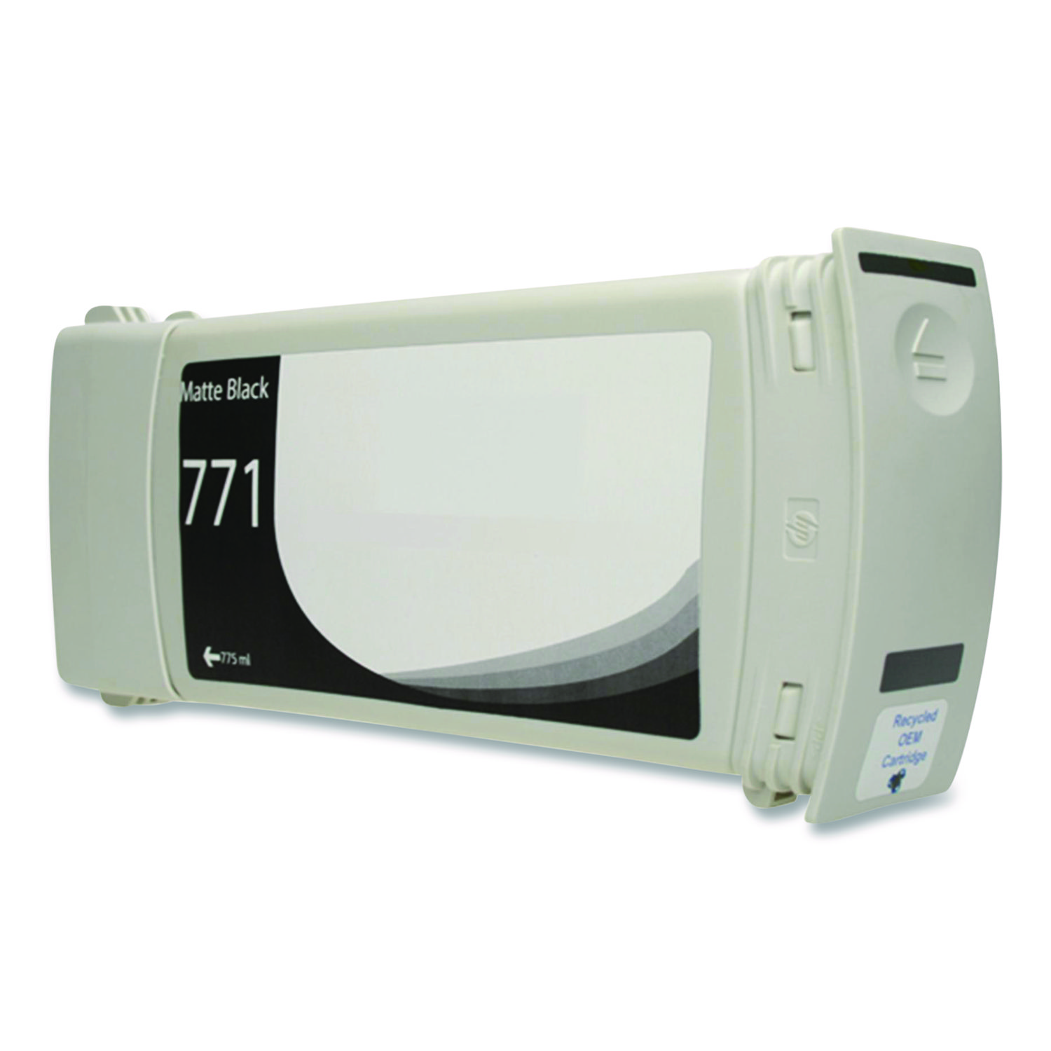 Remanufactured Matte Black Ink, Replacement for 771 (CE037A, B6Y15A) 775 mL
