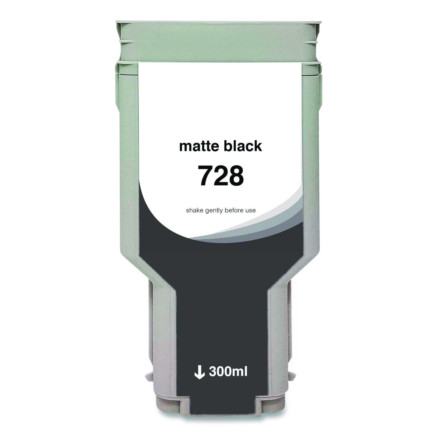 Compatible Matte Black Ink, Replacement for 728 (F9J68A), 300 mL