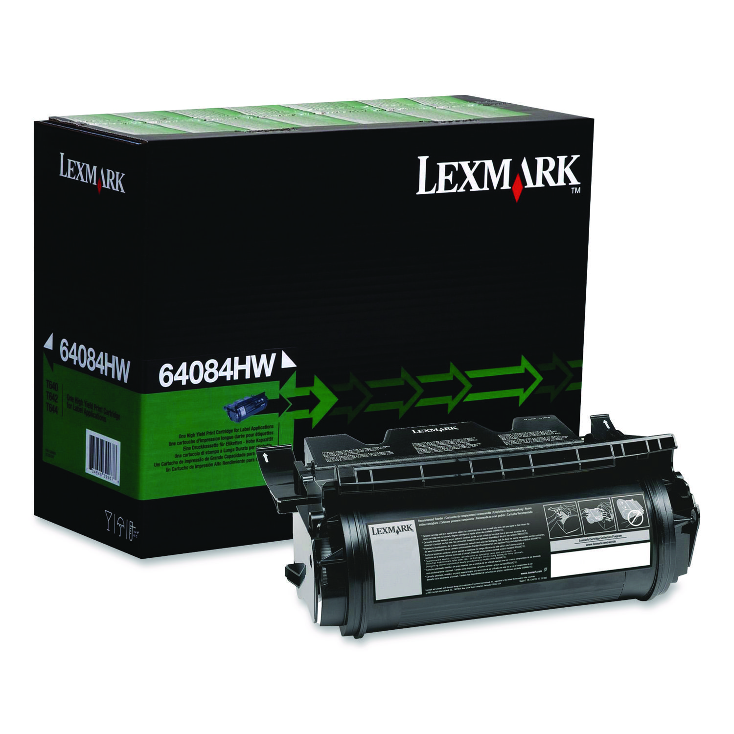 64080HW Extra High-Yield Toner, 21,000 Page-Yield, Black