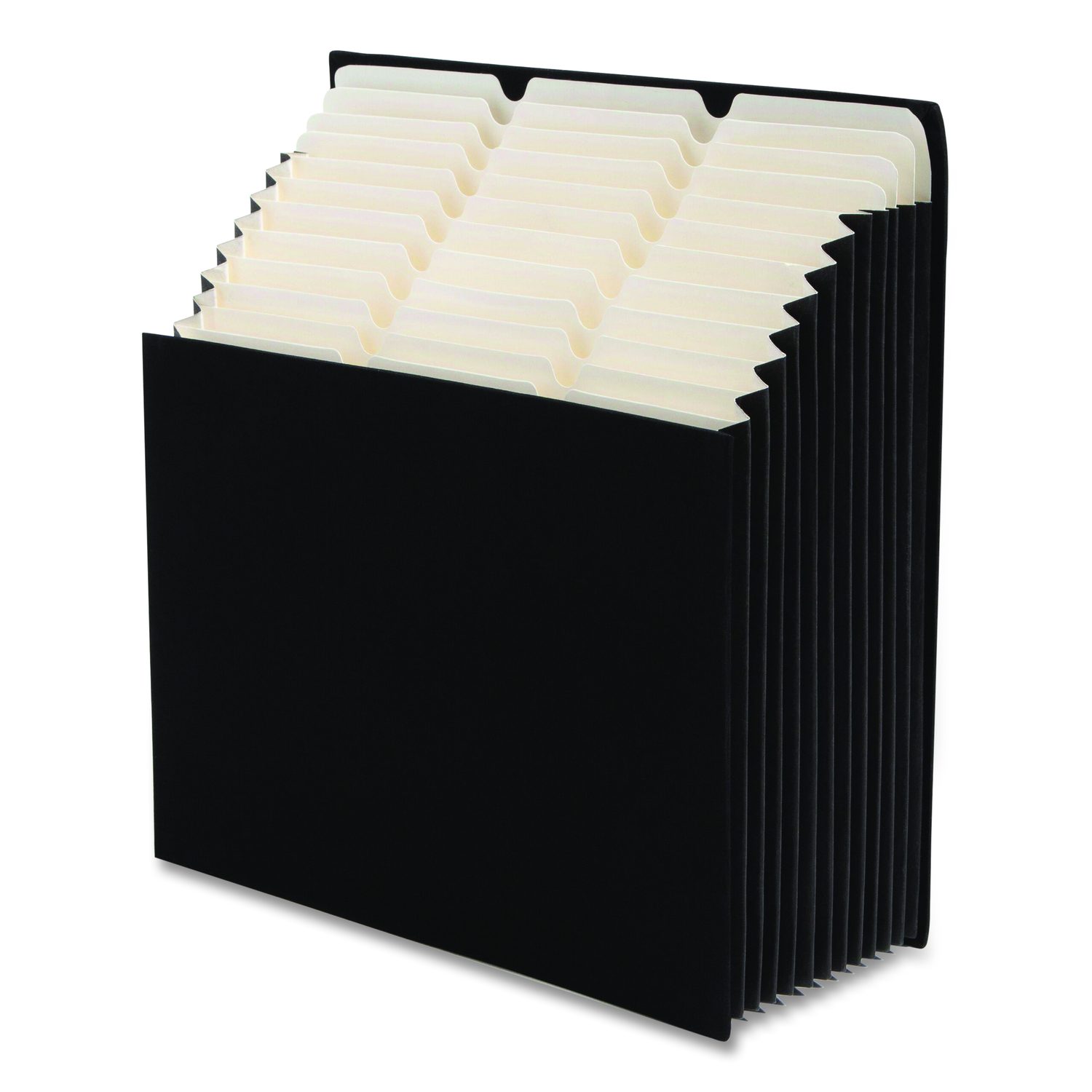 Stadium File, 10.5" Expansion, 12 Sections, 1/3-Cut Tabs, Letter Size, Charcoal