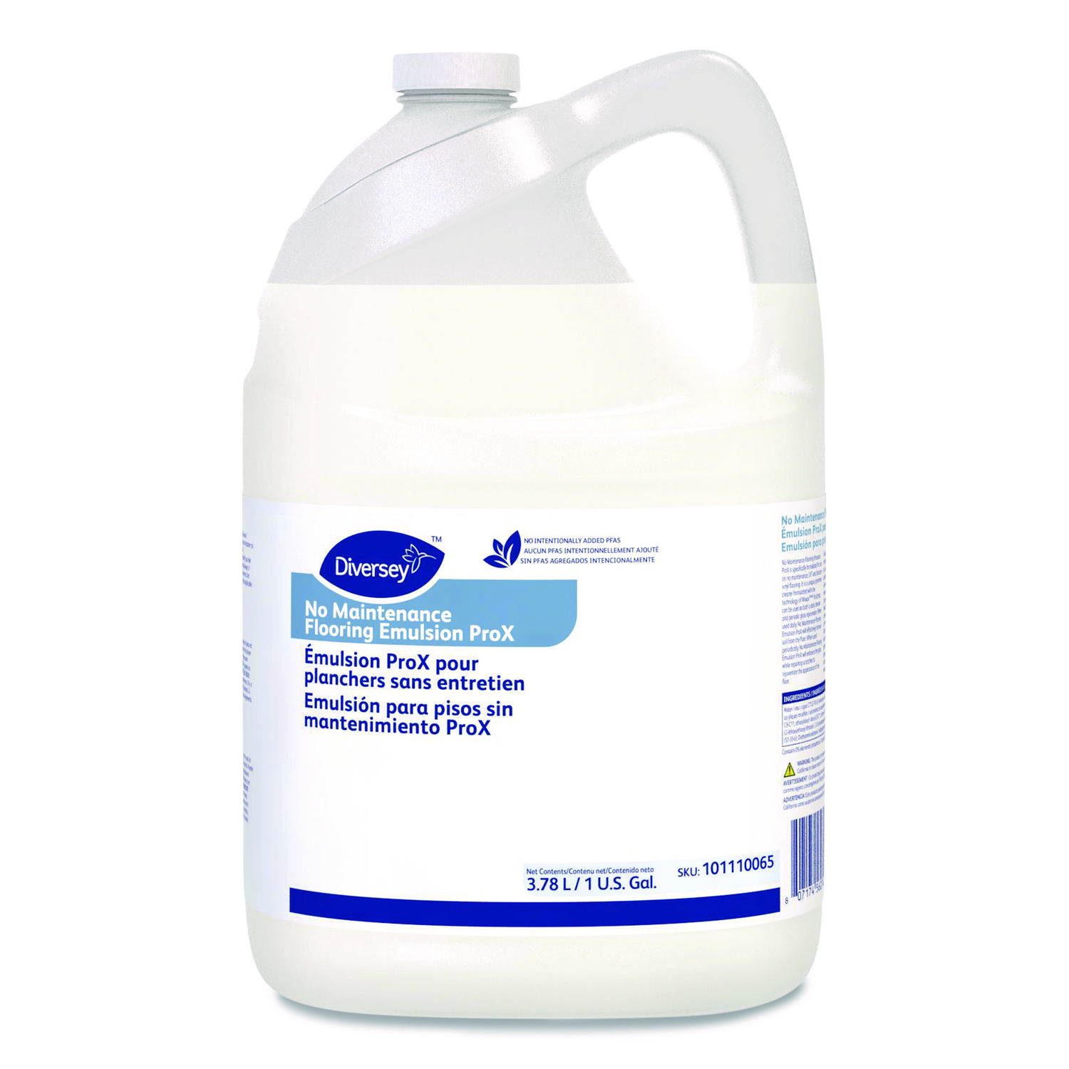 No Maintenance Flooring Emulsion ProX, 1 gal Bottle, 4/Carton