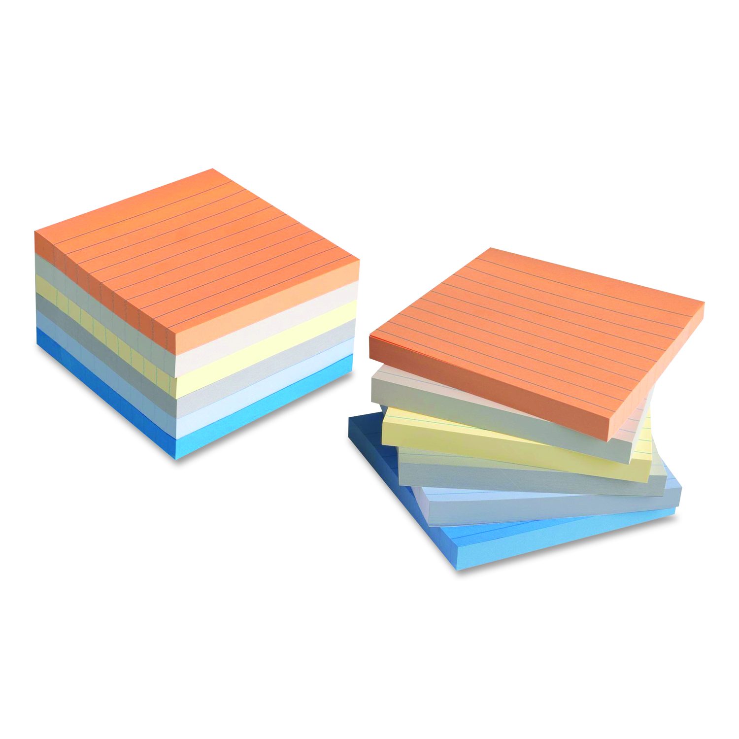 Universal Ultra Sticky Note Pads, Note Ruled, 4