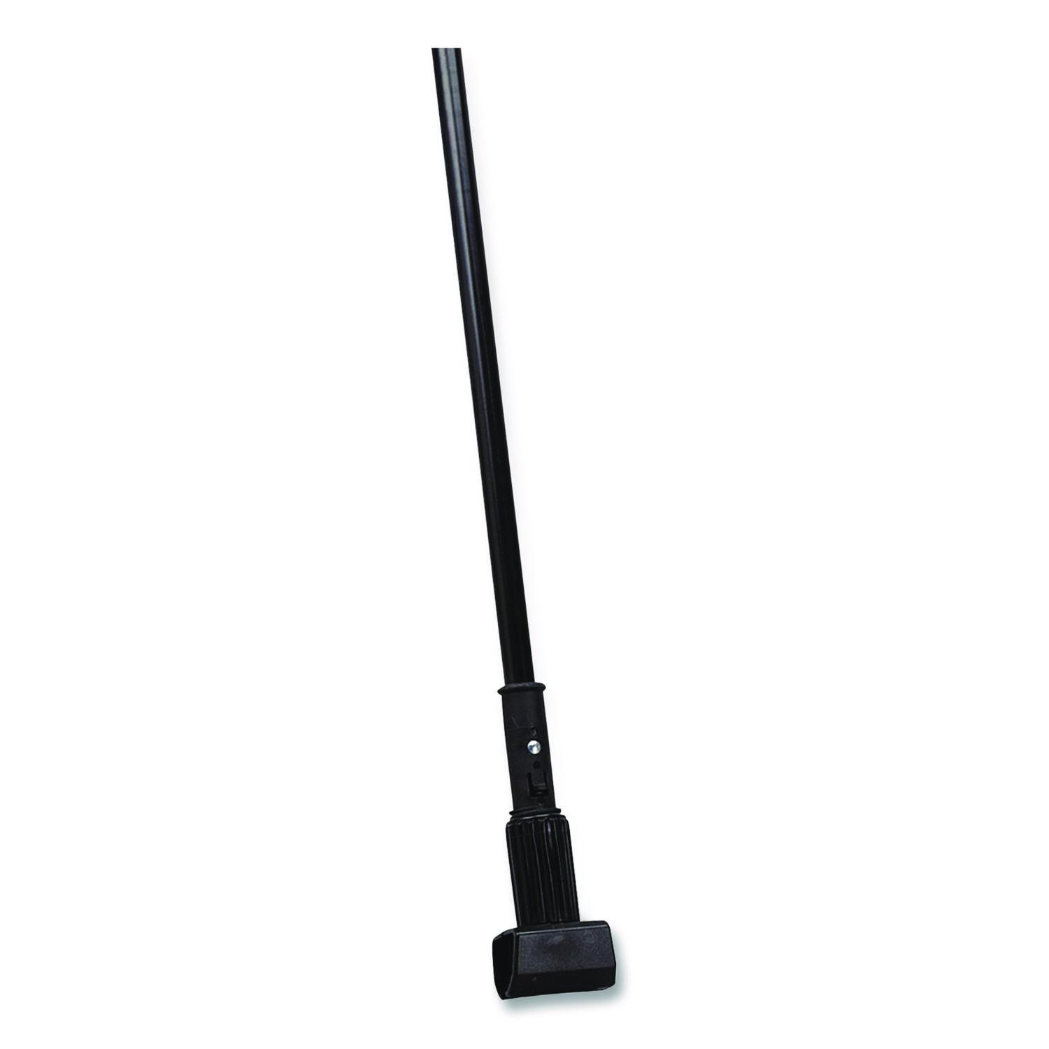 Vinyl Coated Jaw Style Metal Mop Handle, 1" dia x 60", Black