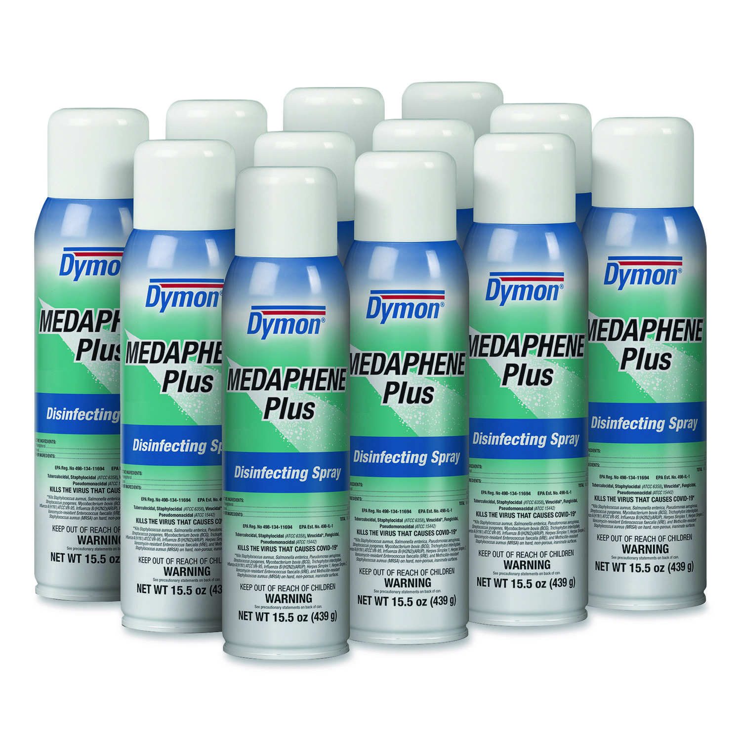 Medaphene Plus Disinfectant Spray, 15.5 oz Aerosol Spray, 12/Carton