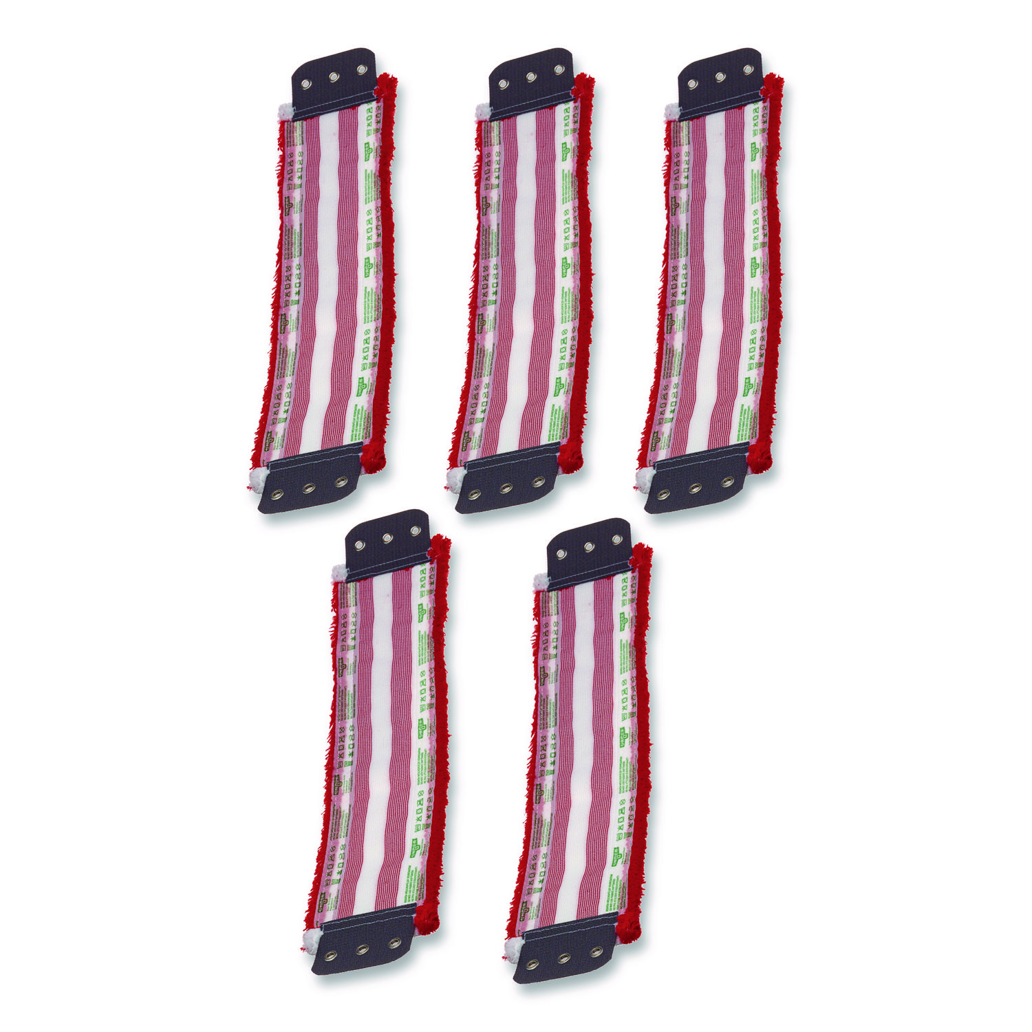 SmartColor MicroMop 7.0, 16", Red/White, 5/Carton