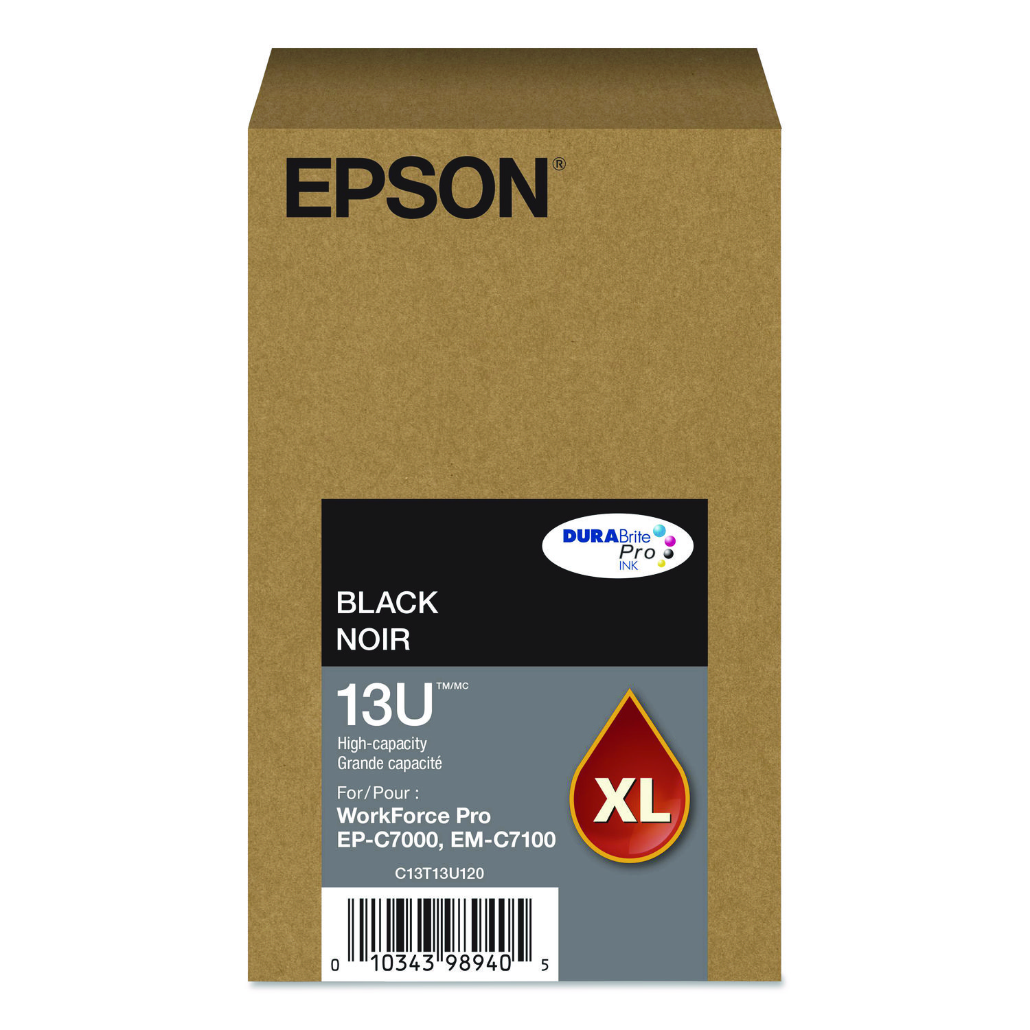 T13U120 (T13U) DURABrite Pro High-Yield Ink, 5,800 Page-Yield, Black
