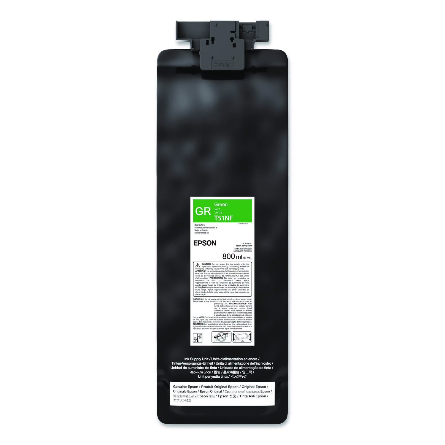 T51NF20 (T51N) UltraChrome GS3 Eco-Solvent Ink, 800 mL, Green