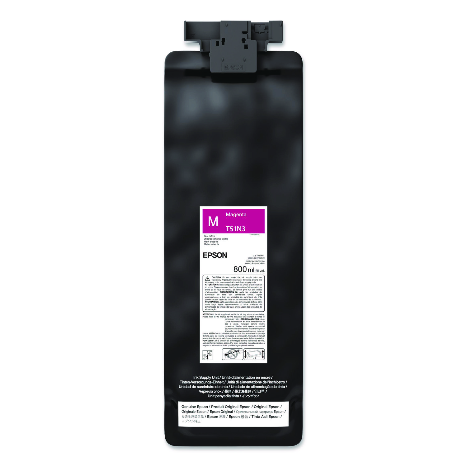 T51N320 (T51N) UltraChrome GS3 Eco-Solvent Ink, 800 mL, Magenta