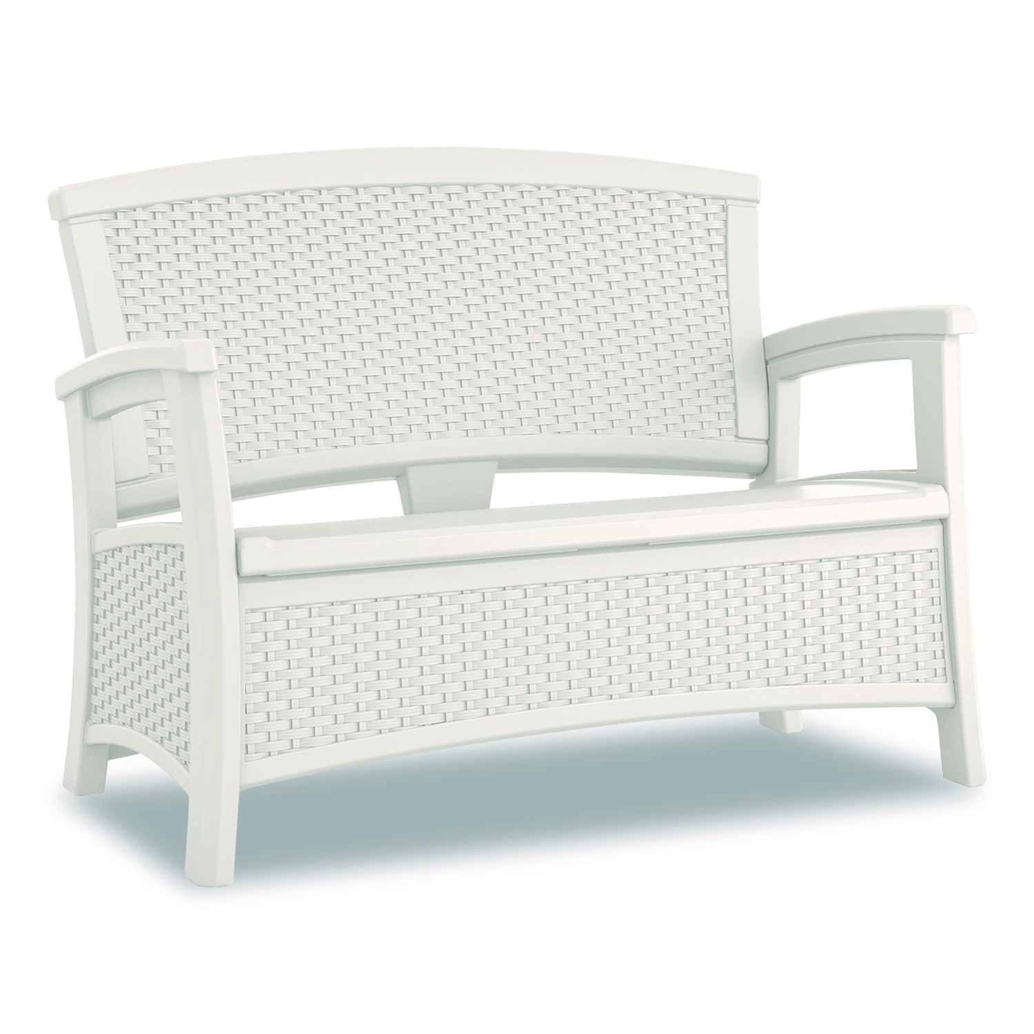 Elements Loveseat with Storage, 47" x 29.75" x 35.5", Ice Cube