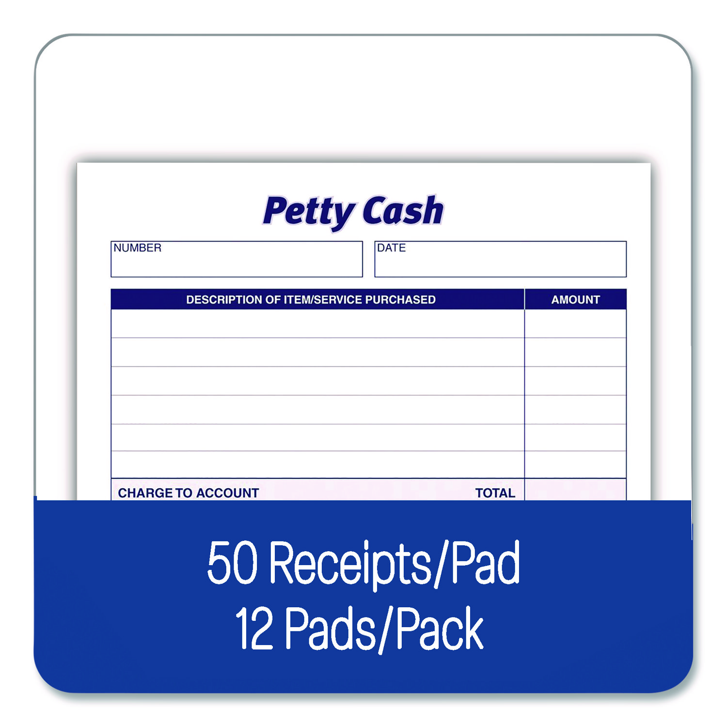 Petty Cash Vouchers X 6 Pads Of 100 Sheets Free Petty Cash Vouchers - 6  Pads Of 100 Sheets Each | Business Expense Tracking & Receipts Clover Cash  Drawers & Boxes