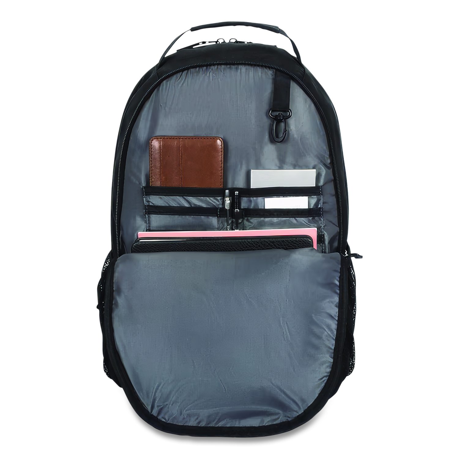 ascend backpack for 16 laptop 15-16 The bottom of the black laptop backpack is made to stand up to the elements 15" - 16" Ascend Backpack