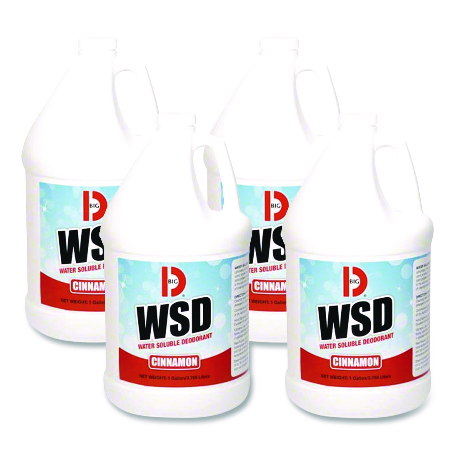 Water-Soluble Deodorant, Cinnamon, 1 gal Bottle, 4/Carton