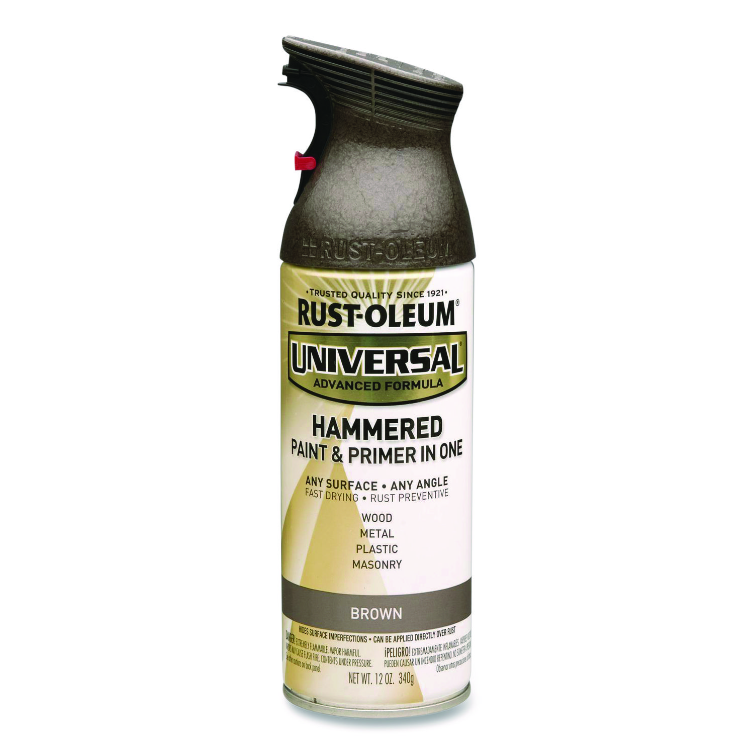 Universal Premium Spray Paint, Hammer Brown, 12 oz Aerosol Can