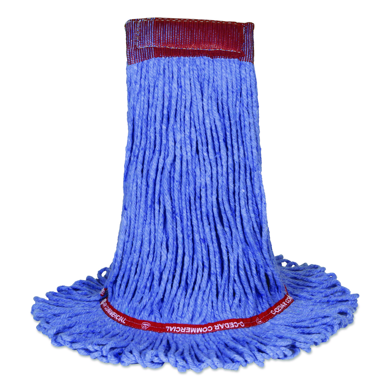 MaxiClean Loop-End Mop, Cotton/Synthetic, 24 oz, Blue