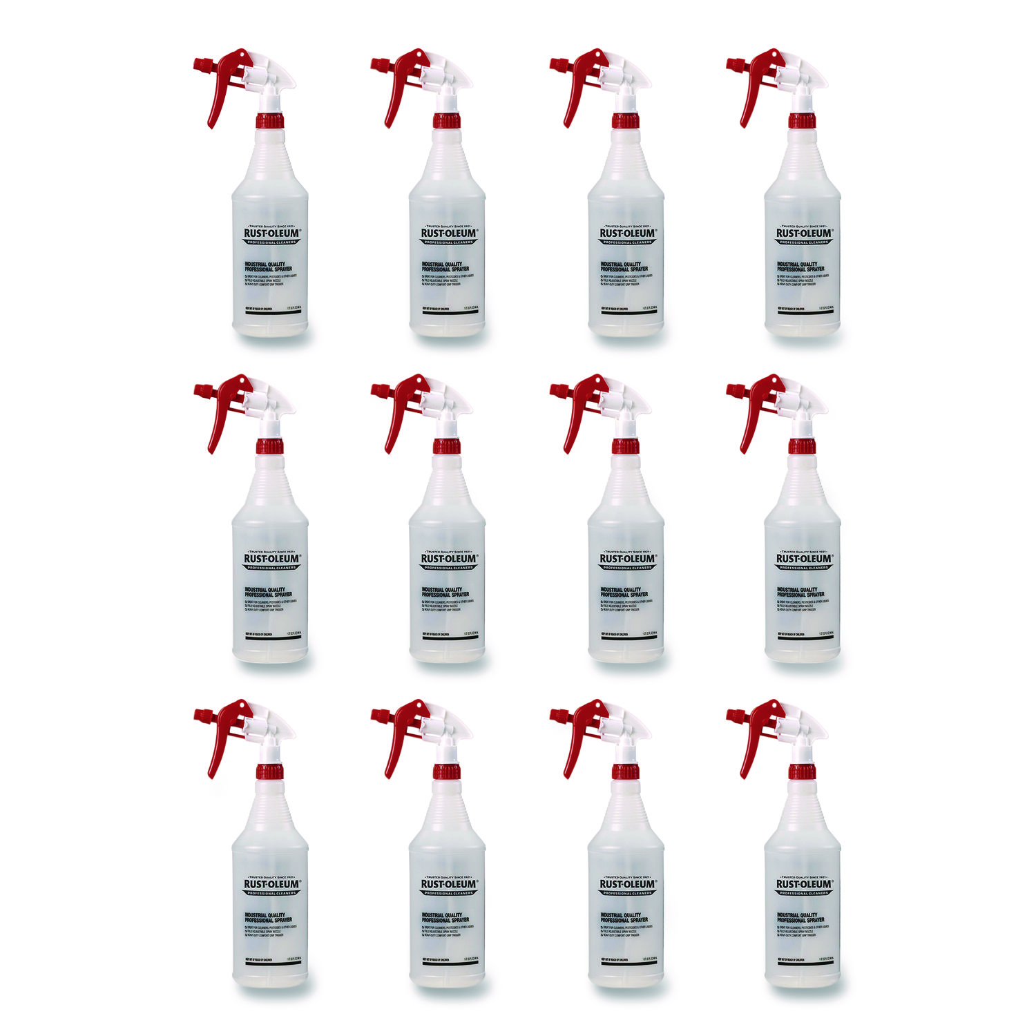 Empty Trigger Sprayer, 32 oz, Clear, 12/Carton
