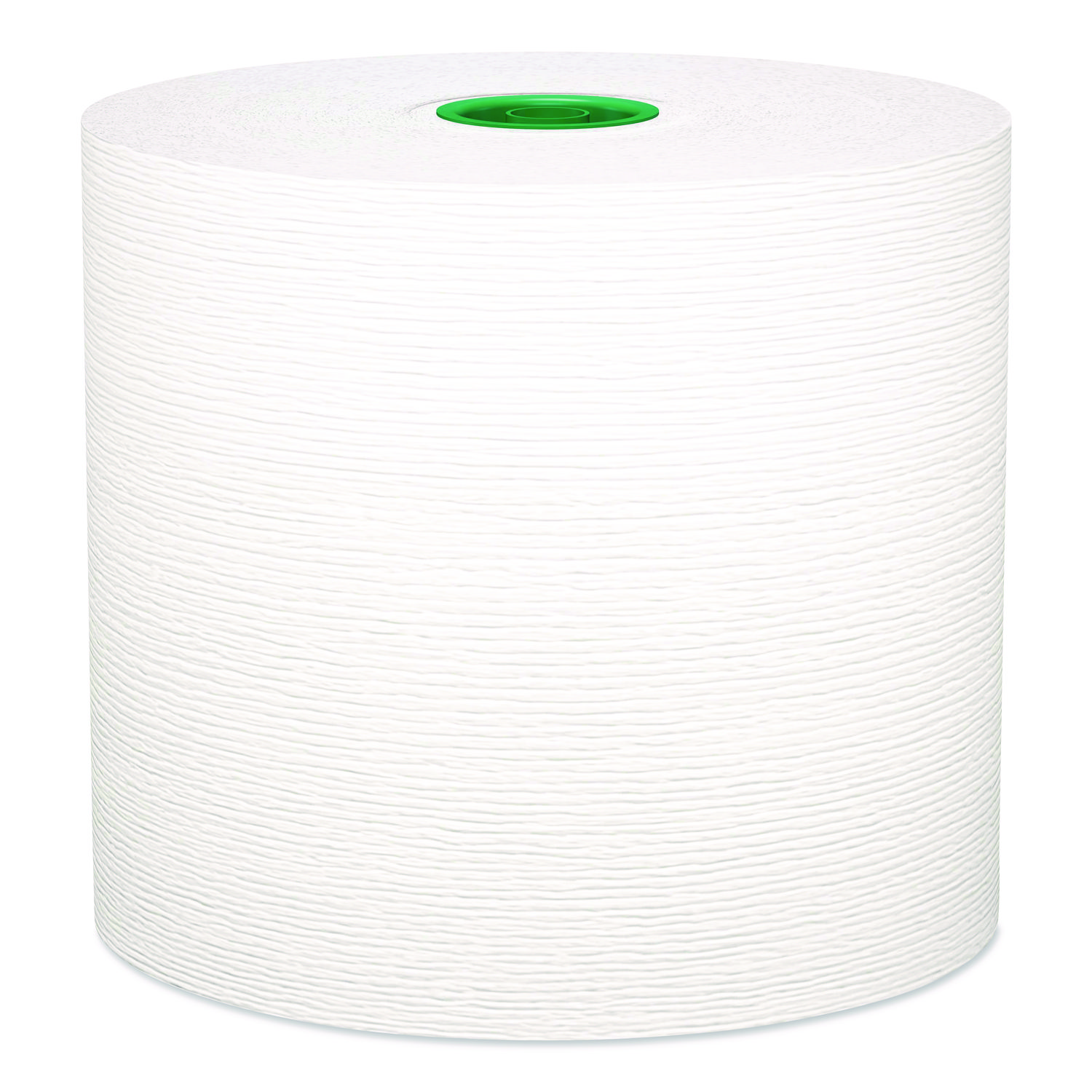 Hard Roll Paper Towels with Premium Absorbency Pockets with Colored Core, Green Core, 1-Ply, 7.5" x 700 ft, White, 6 Rolls/CT