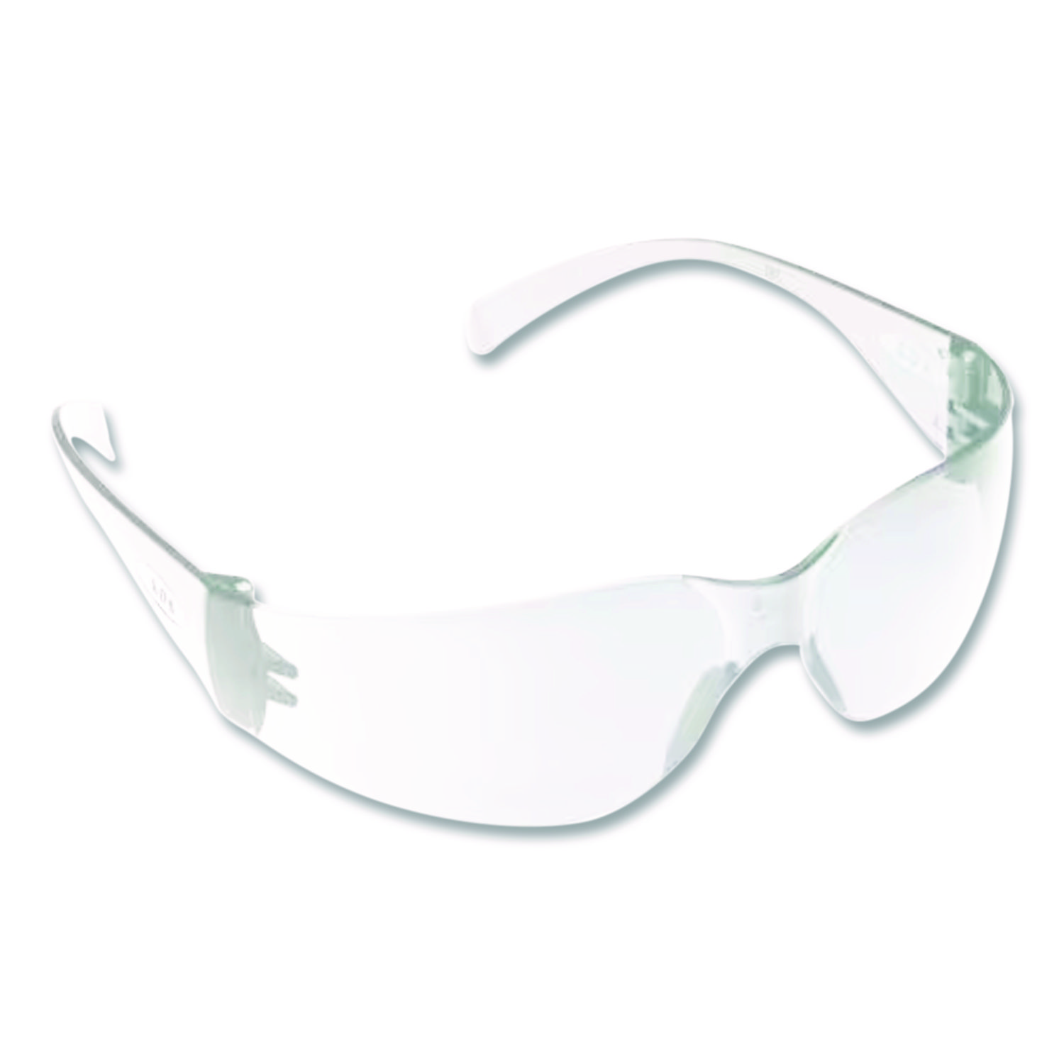 Virtua Wraparound Protective Eyewear, Frameless, Clear Single Lens, 100/Carton