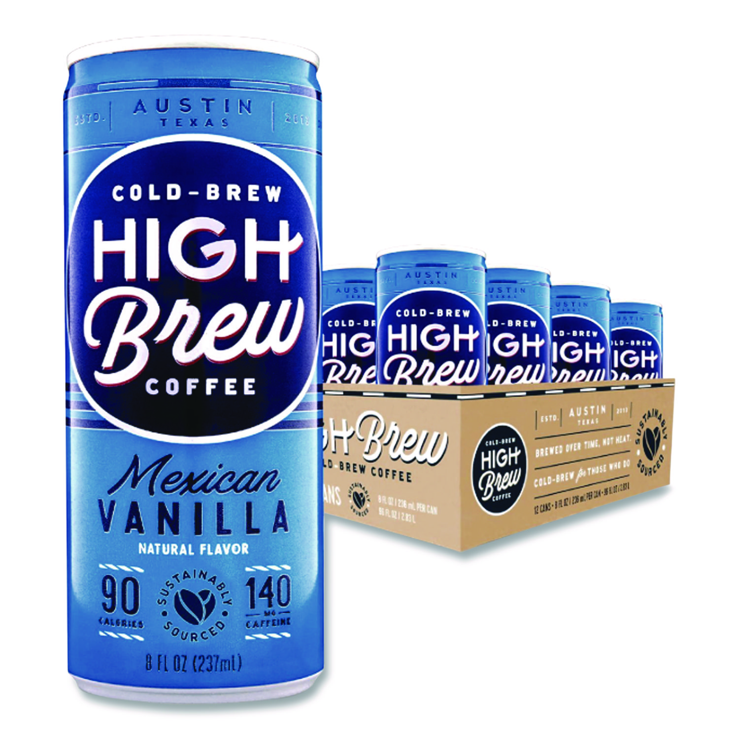 Cold Brew Coffee + Protein, Mexican Vanilla, 8 oz Can, 12/Pack